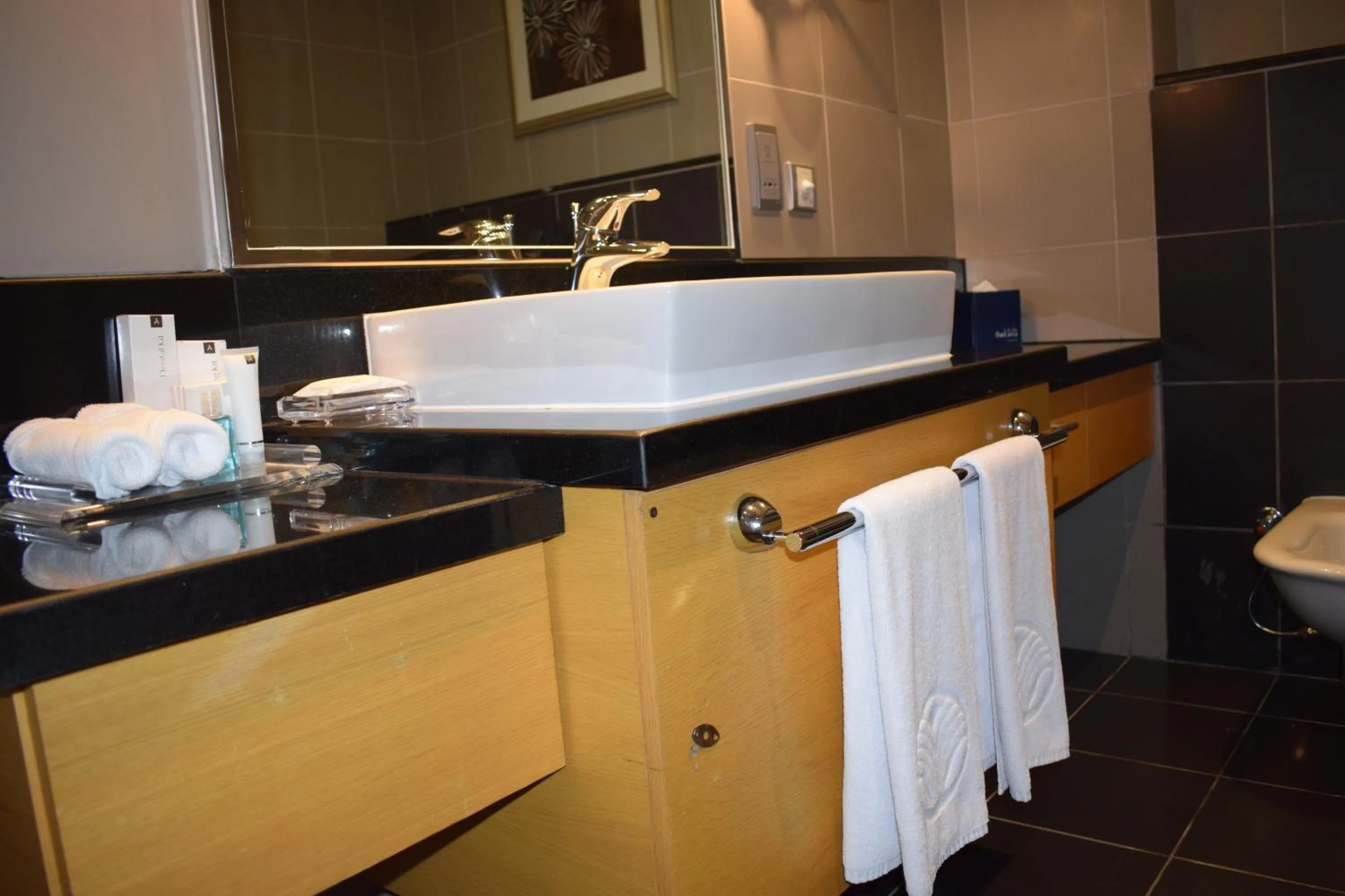 Bathroom in Hala Arjaan by Rotana, Deluxe Hotel Apartments