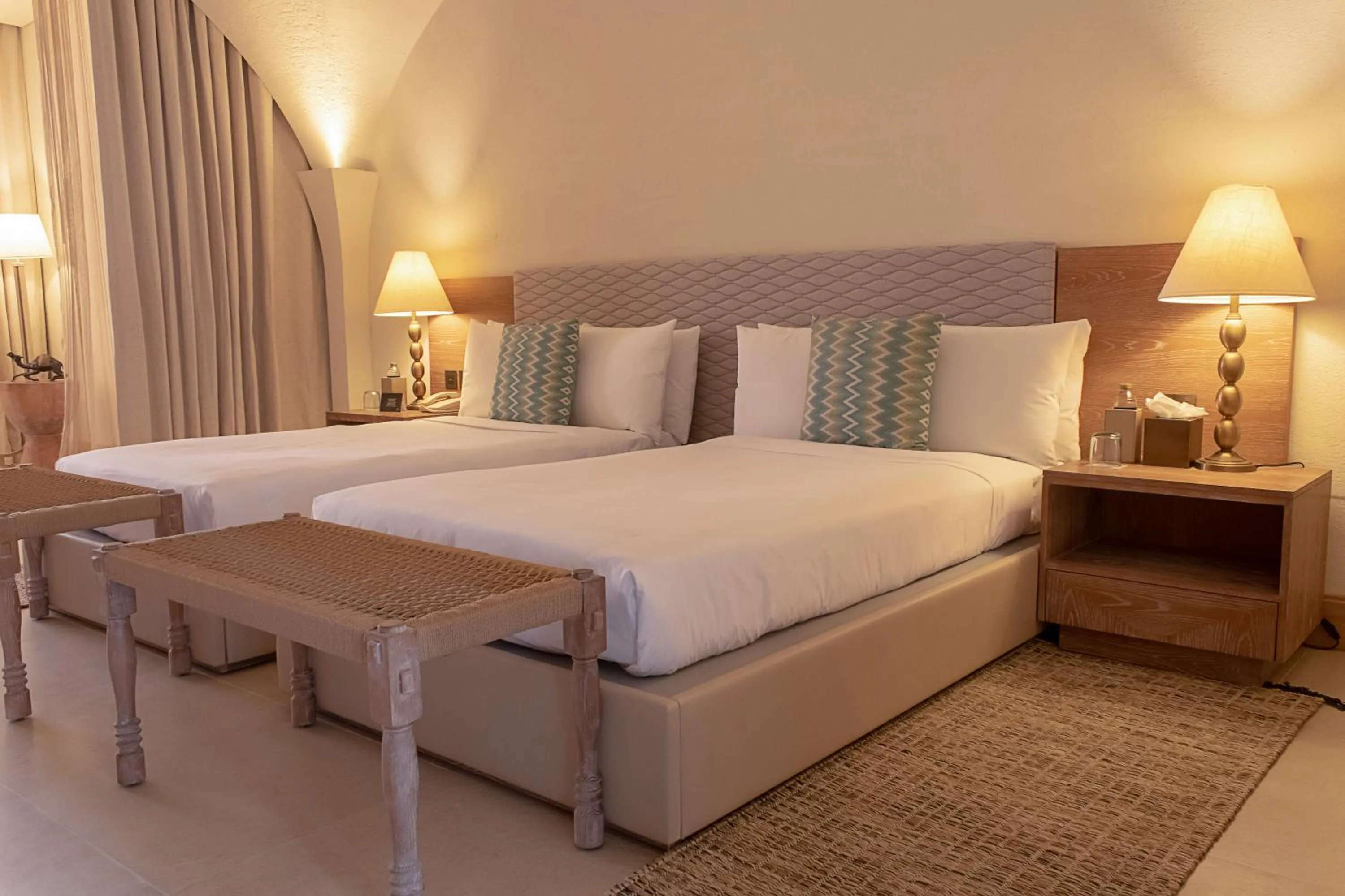 Bed in Liwa Hotel