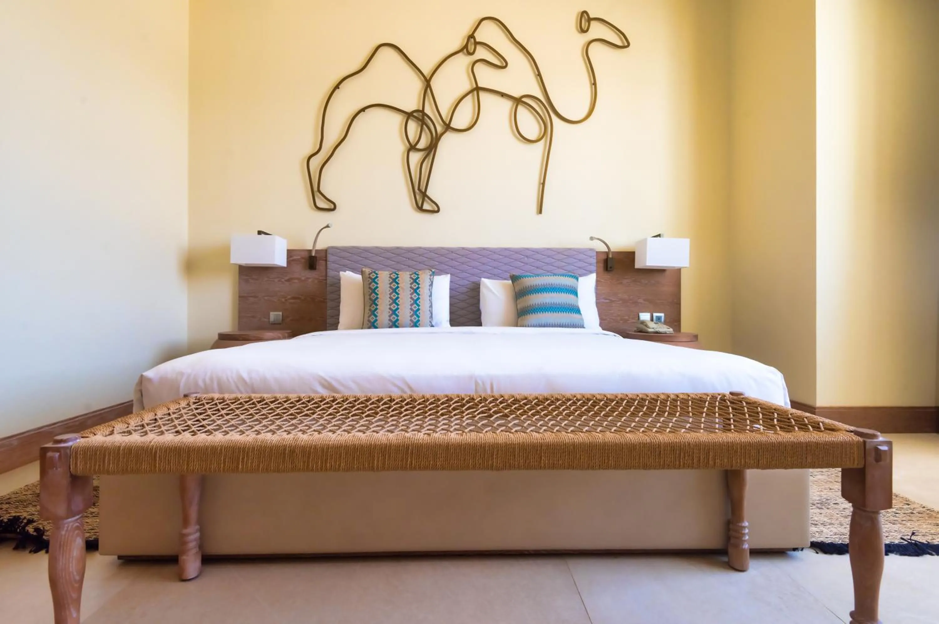 Bed in Liwa Hotel