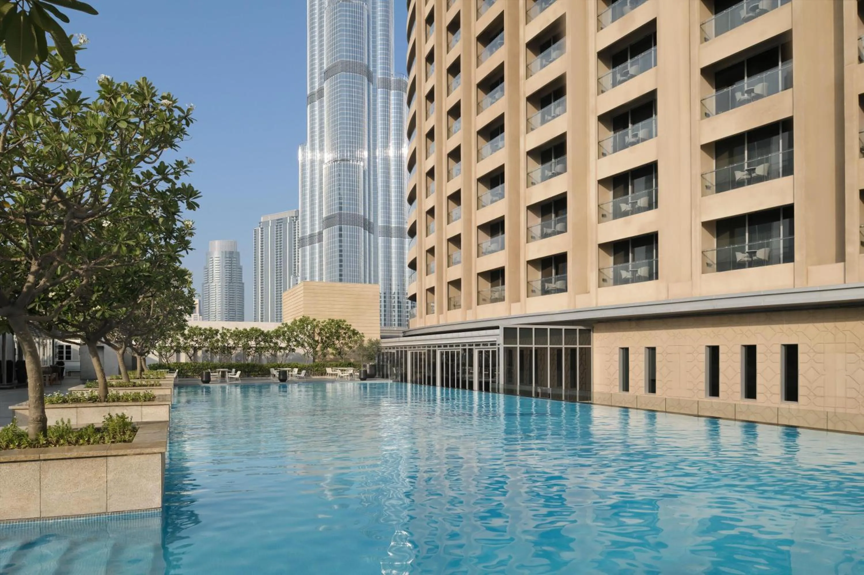 Pool view in Kempinski Central Avenue Dubai