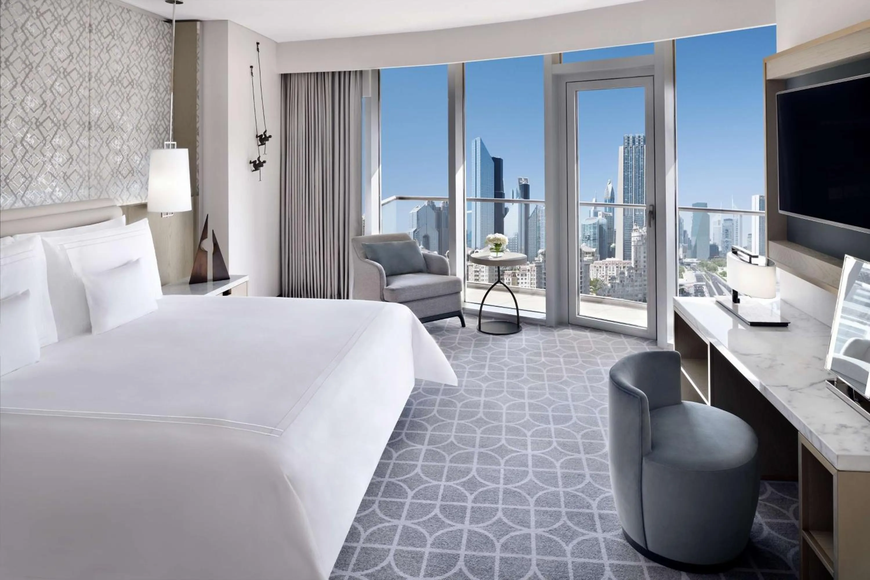 Bedroom, Bed in Address Dubai Mall