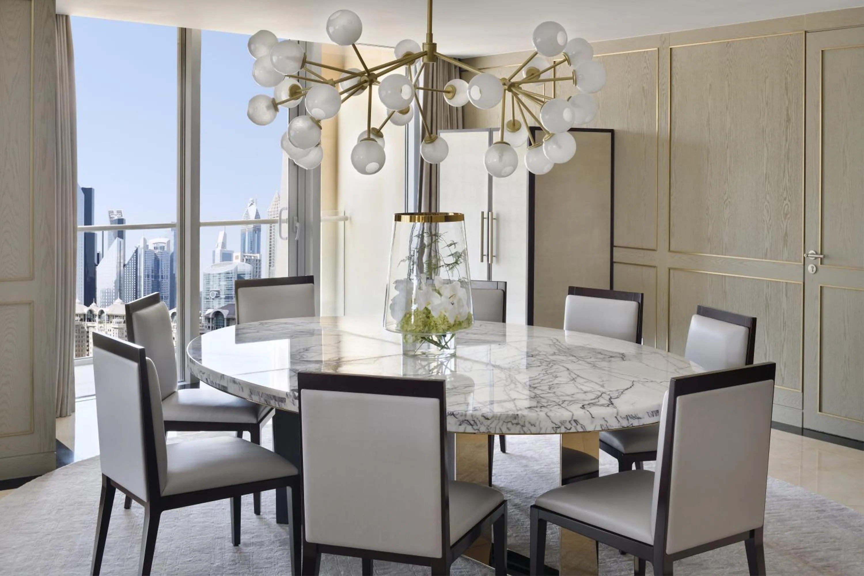 Dining area in Address Dubai Mall