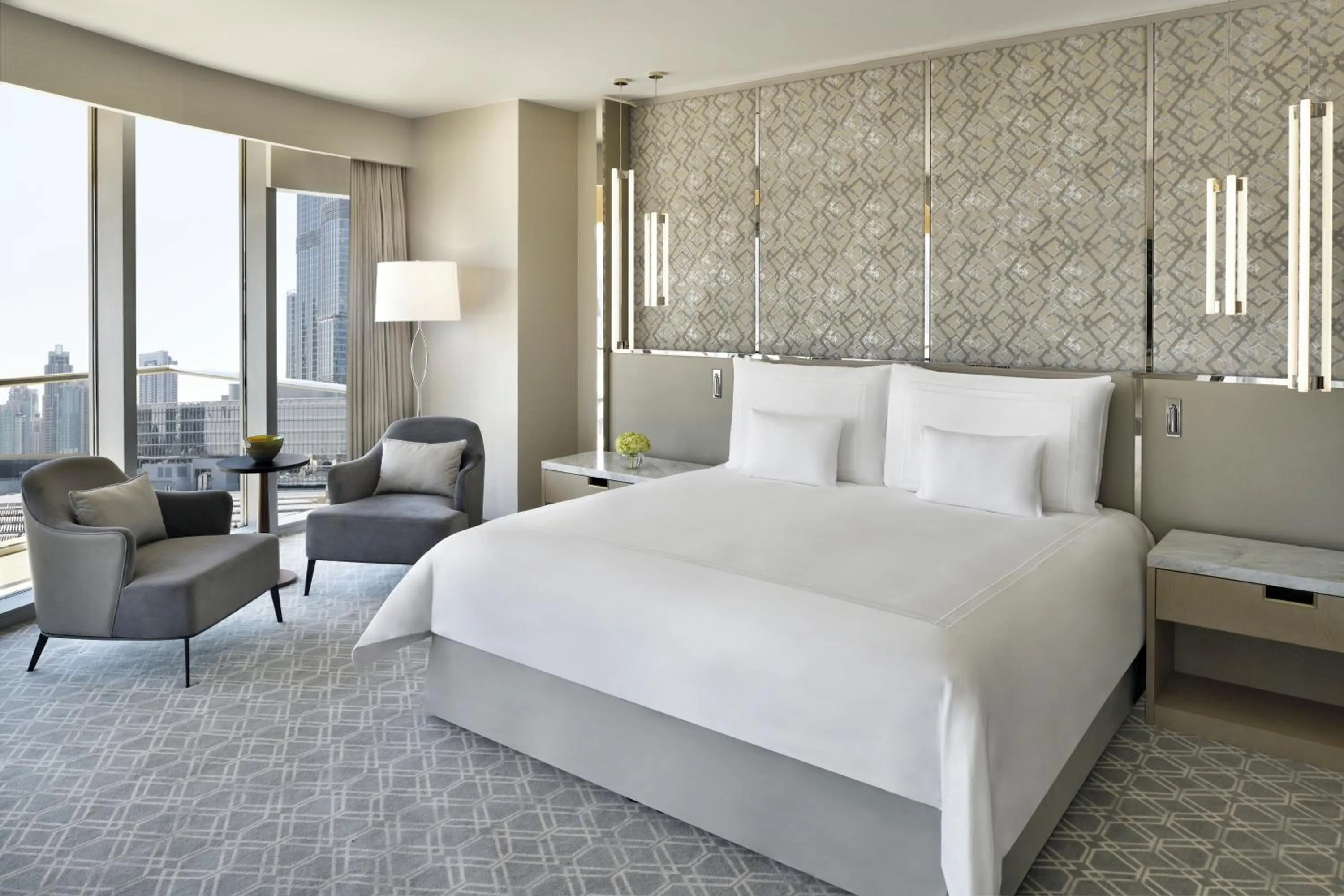 Bedroom, Bed in Address Dubai Mall