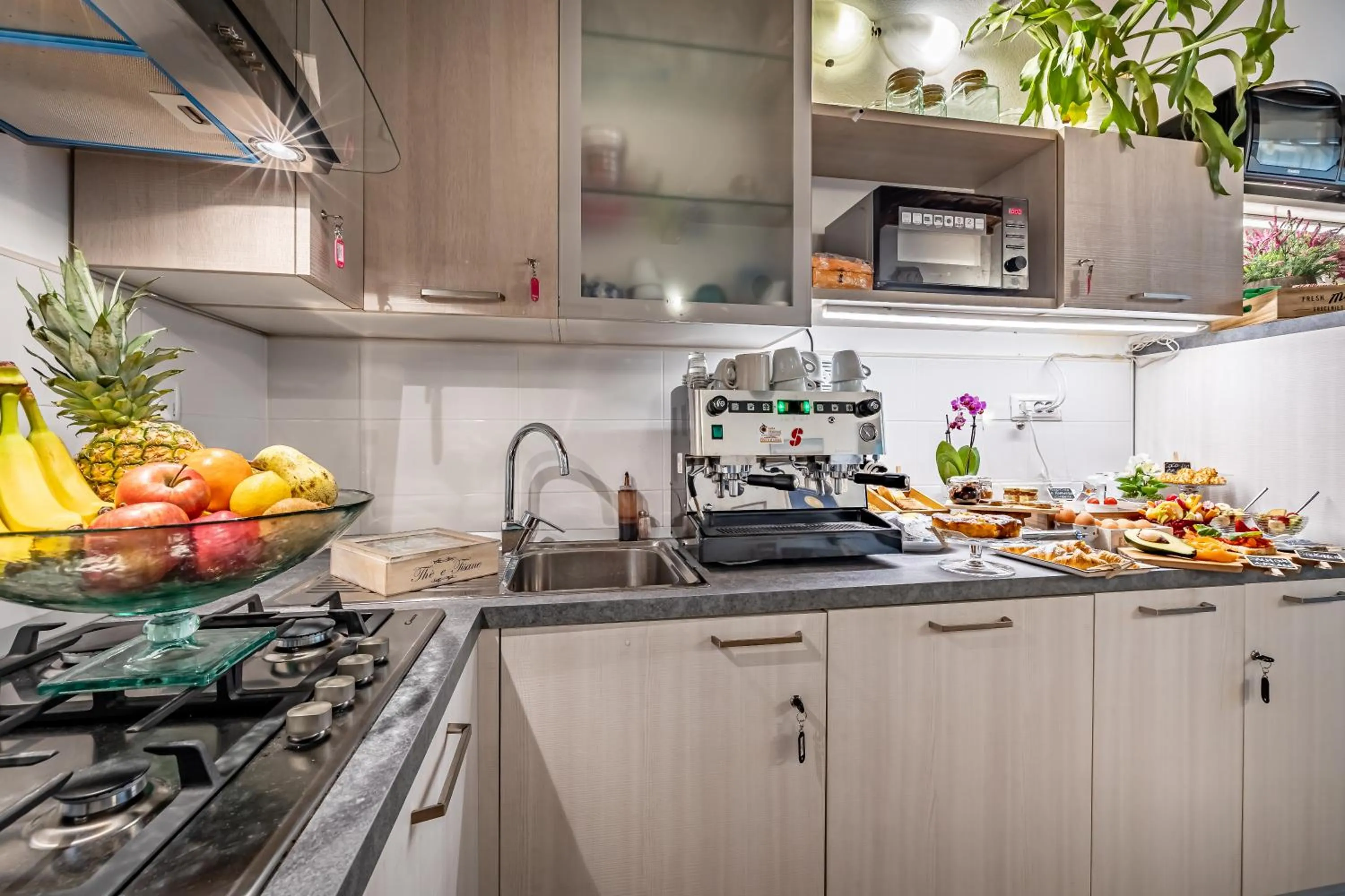Kitchen or kitchenette in La Stella d'Oro B&B