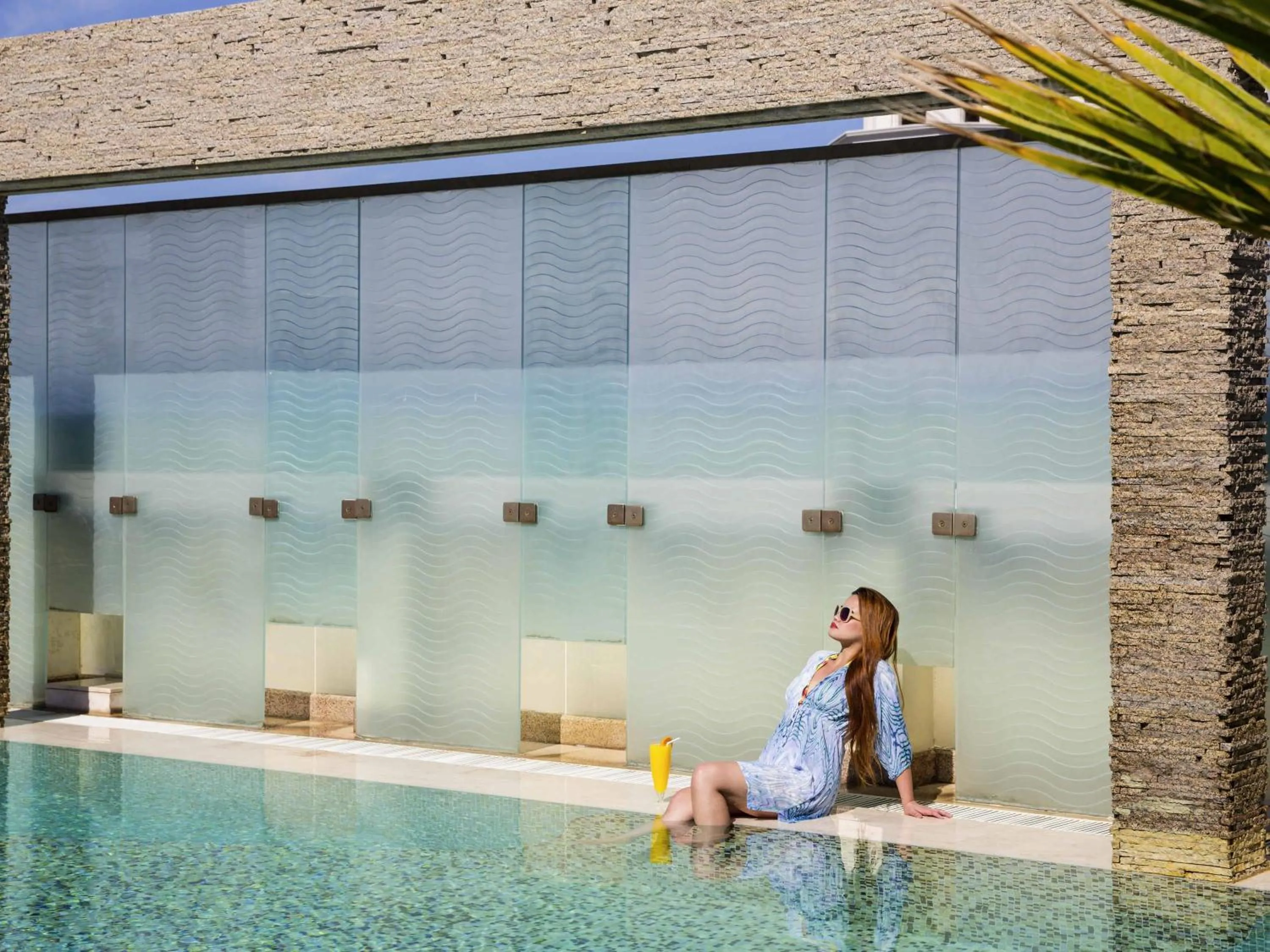 Pool view in Novotel Suites Mall Avenue Dubai