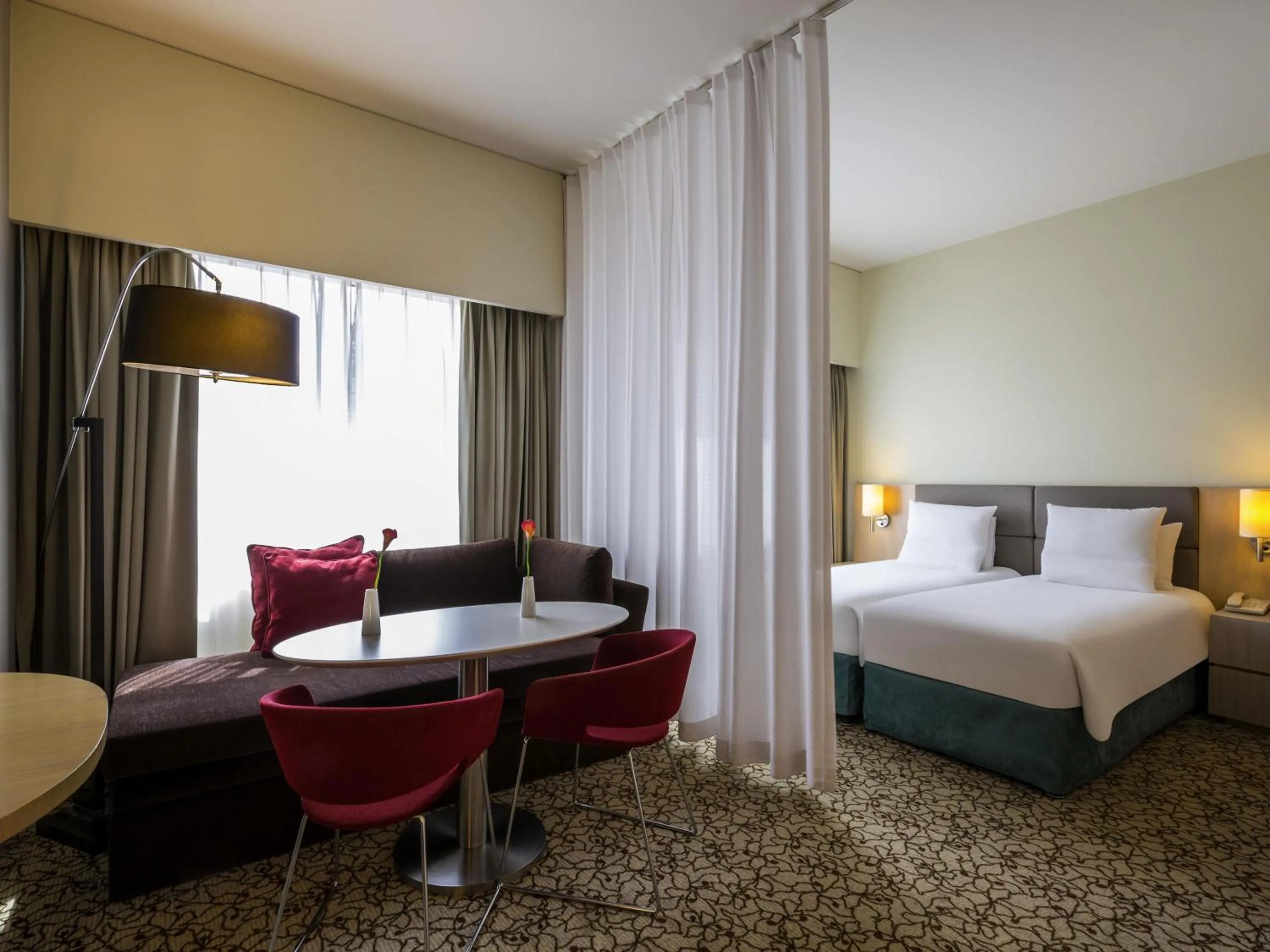 Bedroom, Bed in Novotel Suites Mall Avenue Dubai