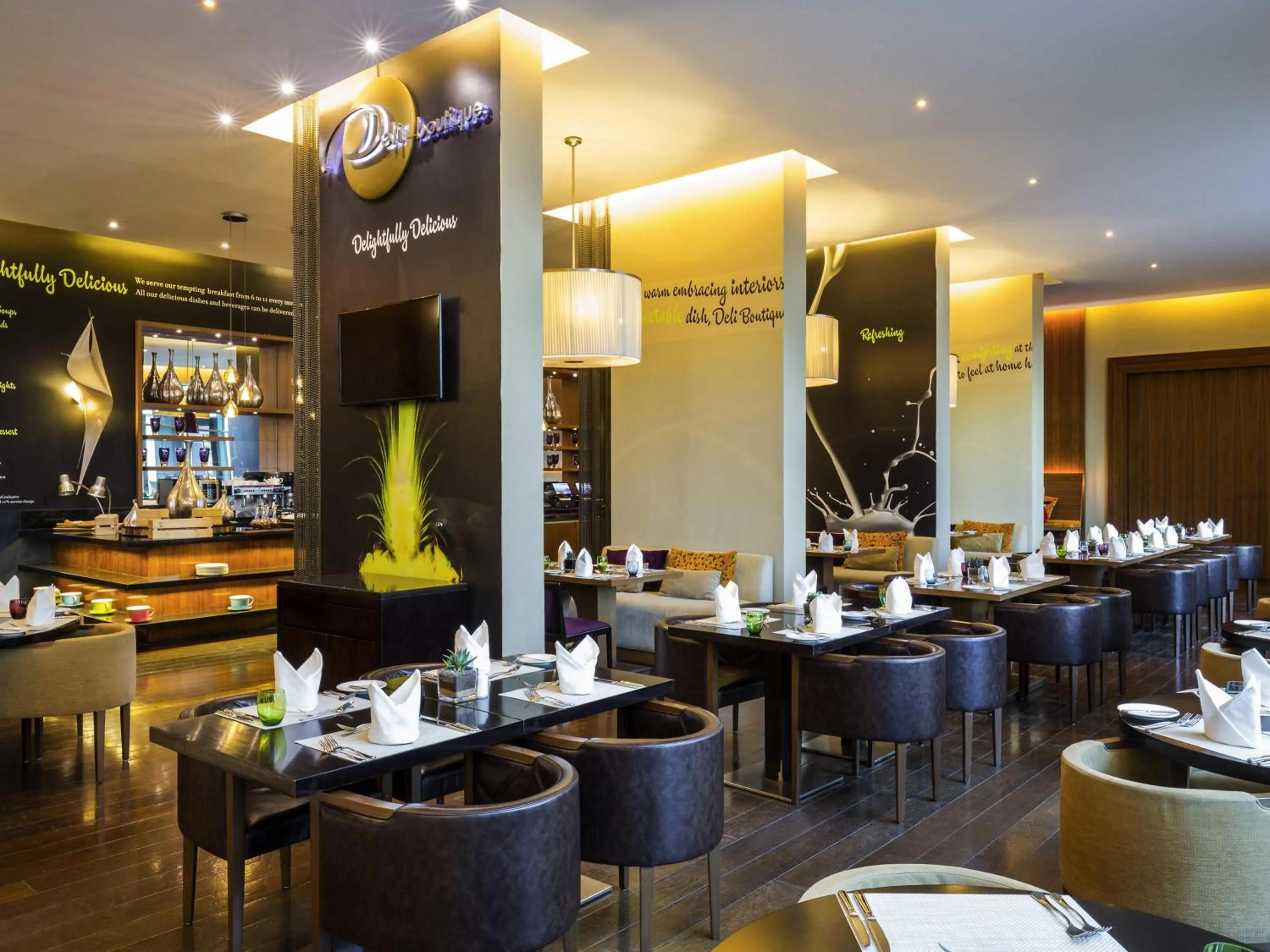Restaurant/places to eat in Novotel Suites Mall Avenue Dubai