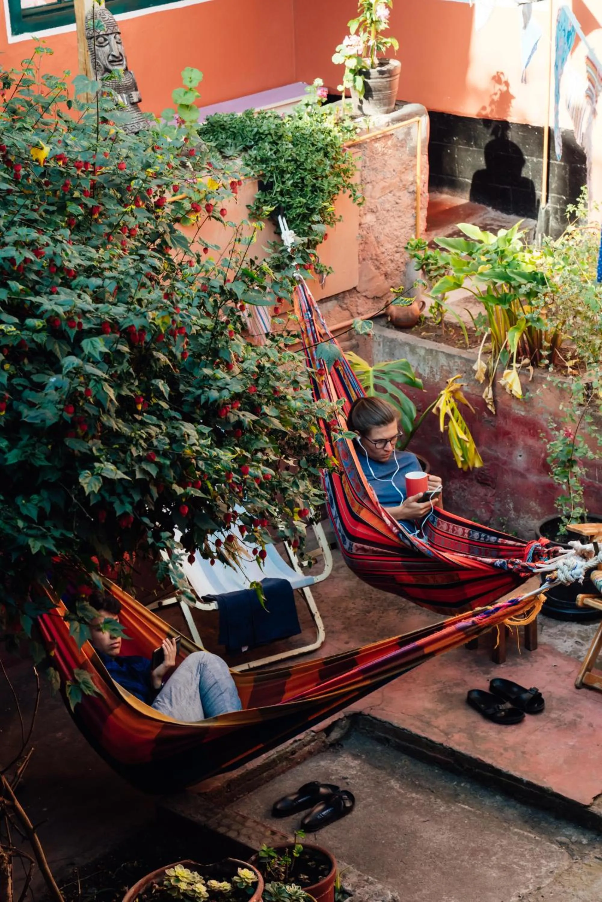 Patio in Backpacker La Bo'M