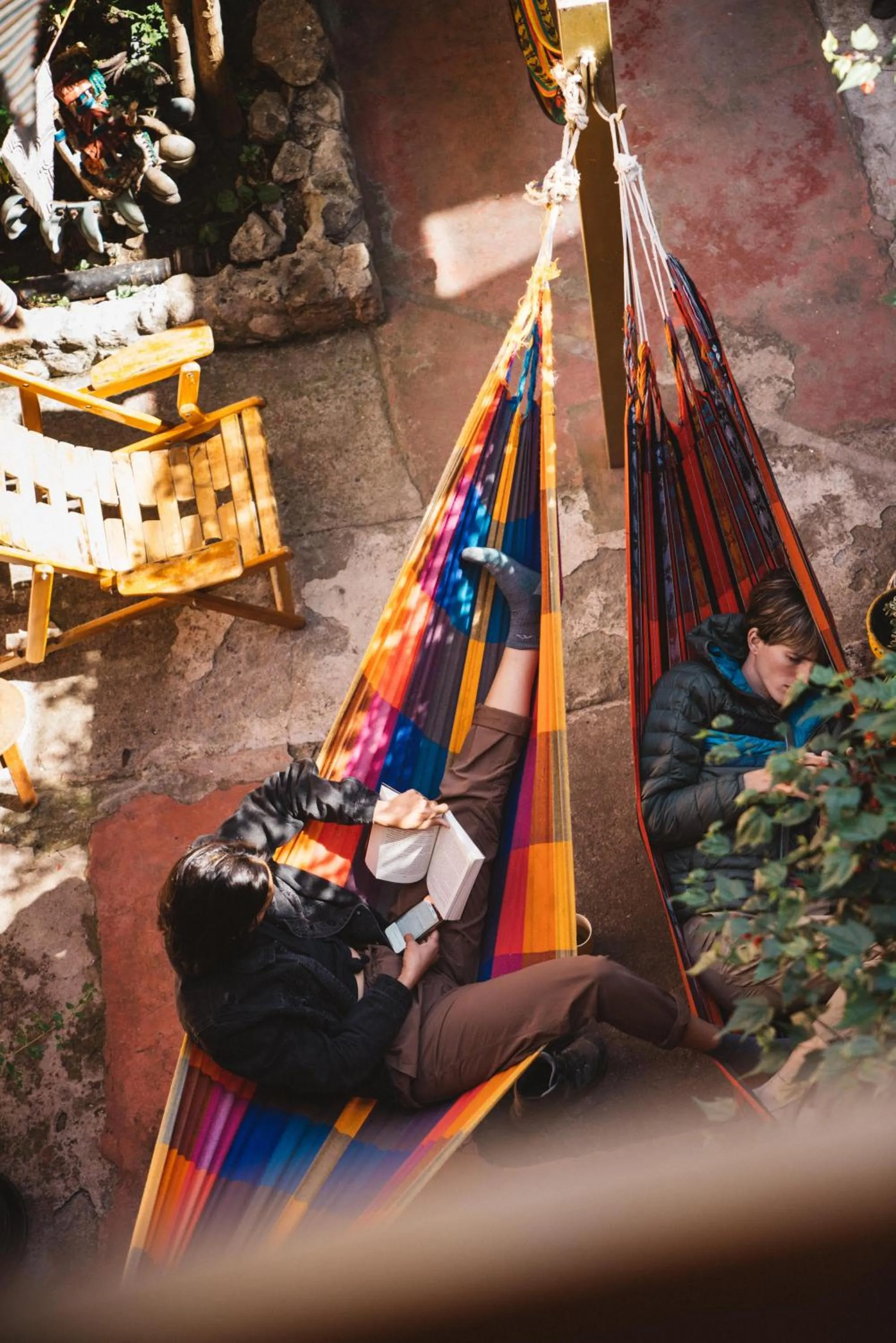 Patio in Backpacker La Bo'M