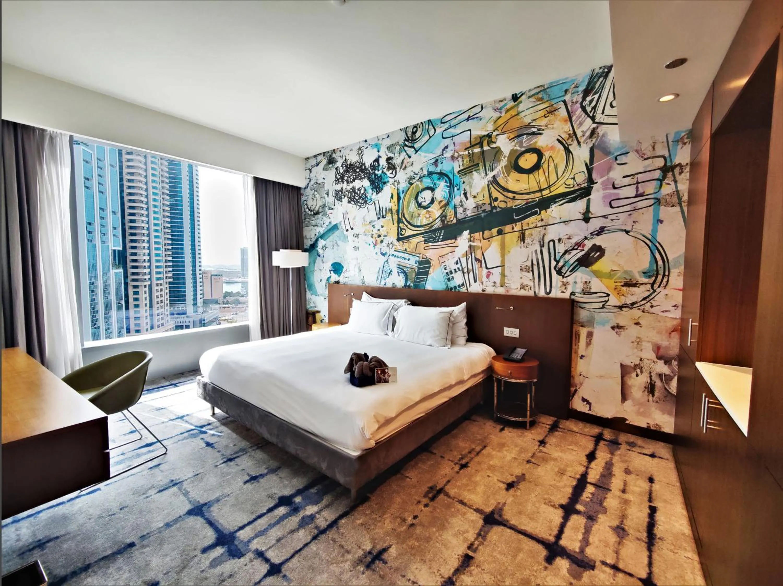 Bed in Media One Hotel