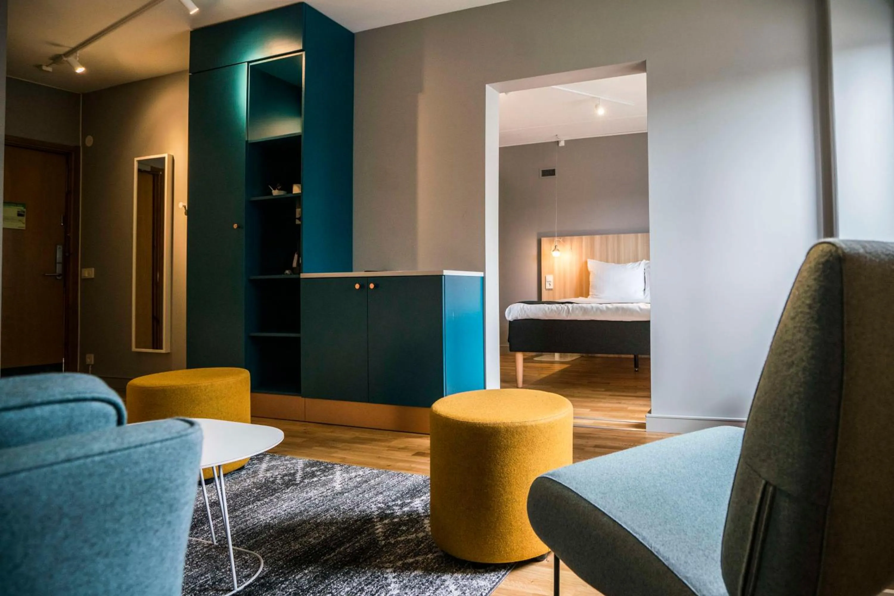 Bedroom in Scandic Kista