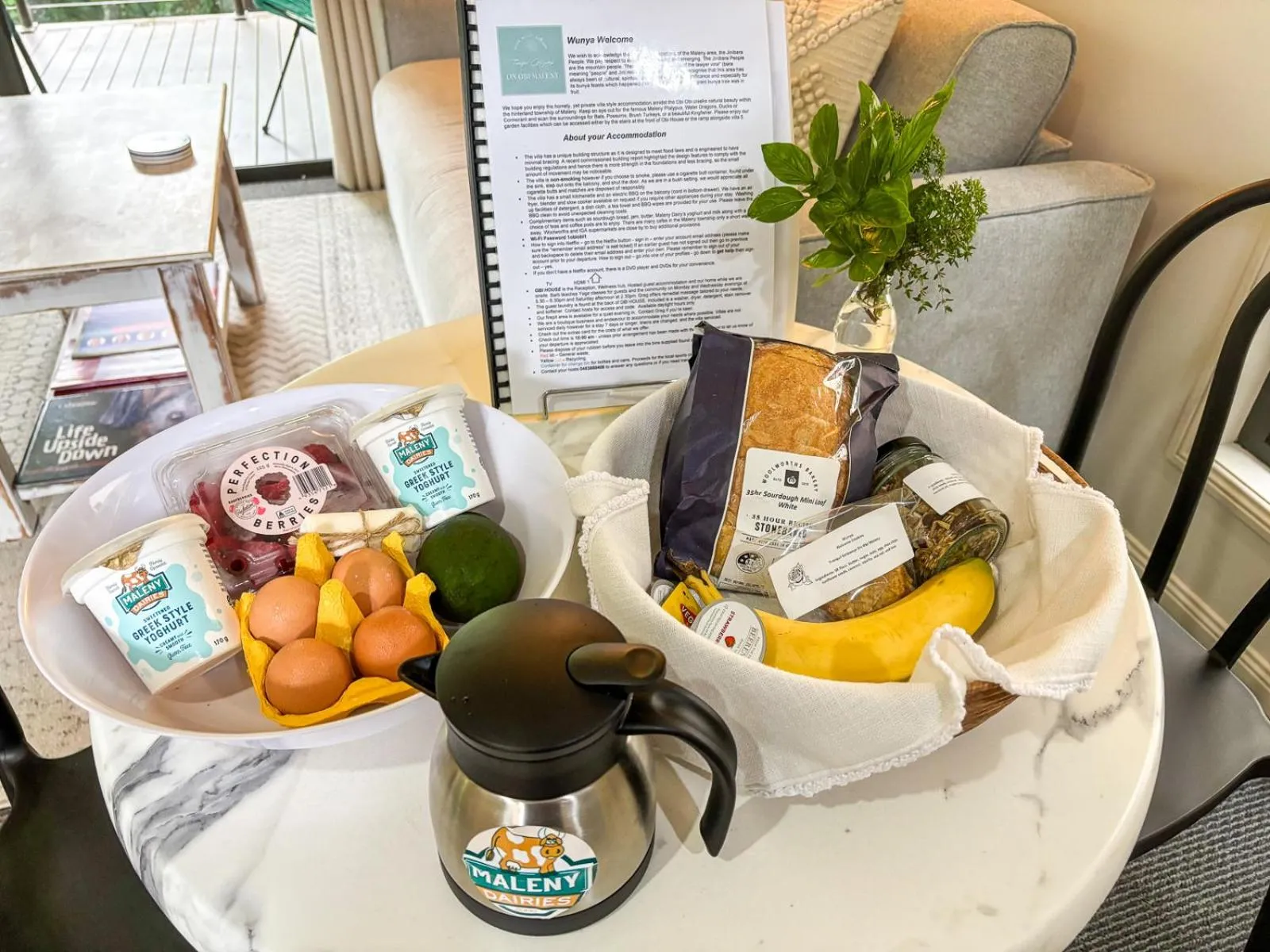 Breakfast in Tranquil Getaways On Obi Maleny