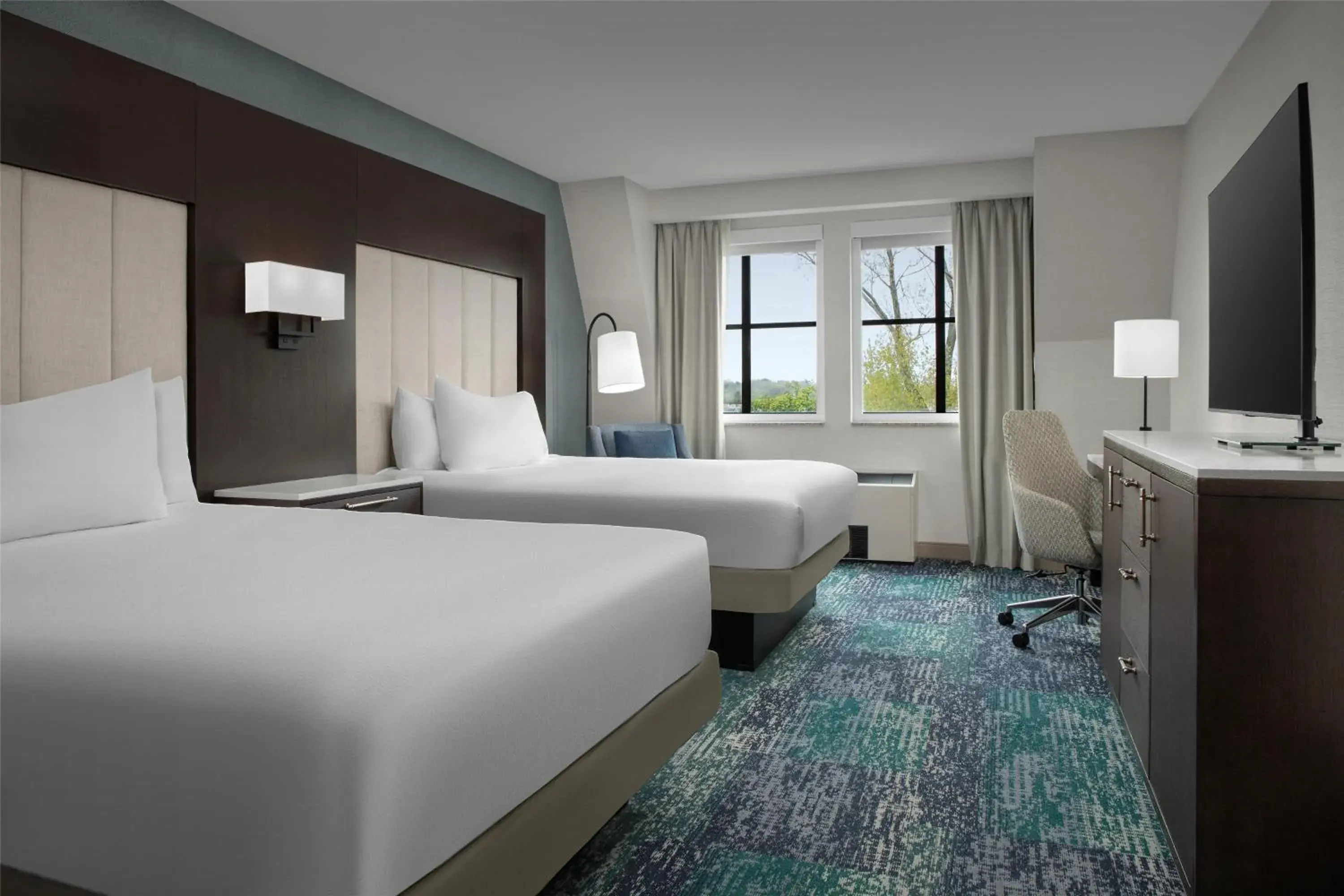 Room, 2 Queen Beds – Hearing Accessible (Mini Fridge/Microwave) in Hilton Garden Inn Portsmouth Downtown Room, 2 Queen Beds – Hearing Accessible (Mini Fridge/Microwave) in Hilton Garden Inn Portsmouth Downtown