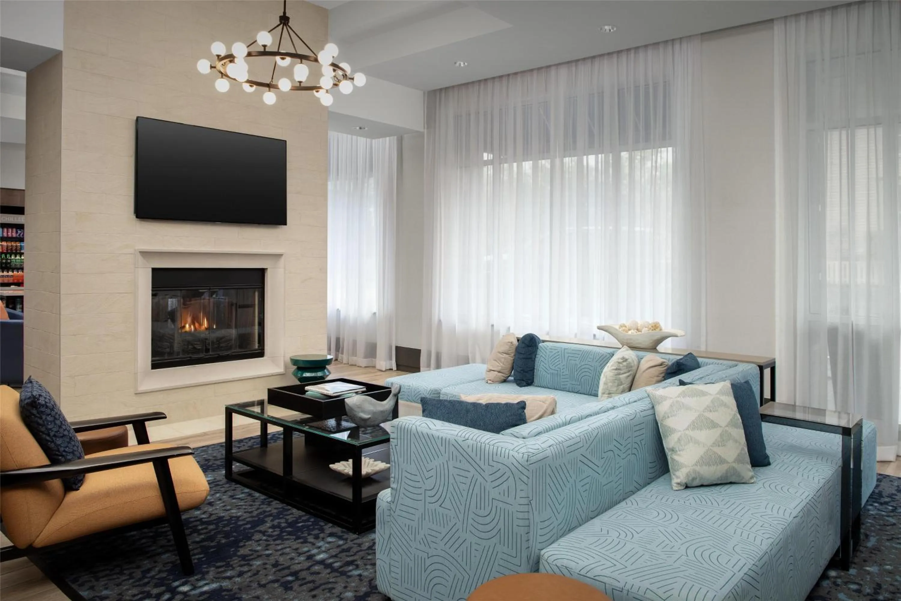 Lobby or reception in Hilton Garden Inn Portsmouth Downtown