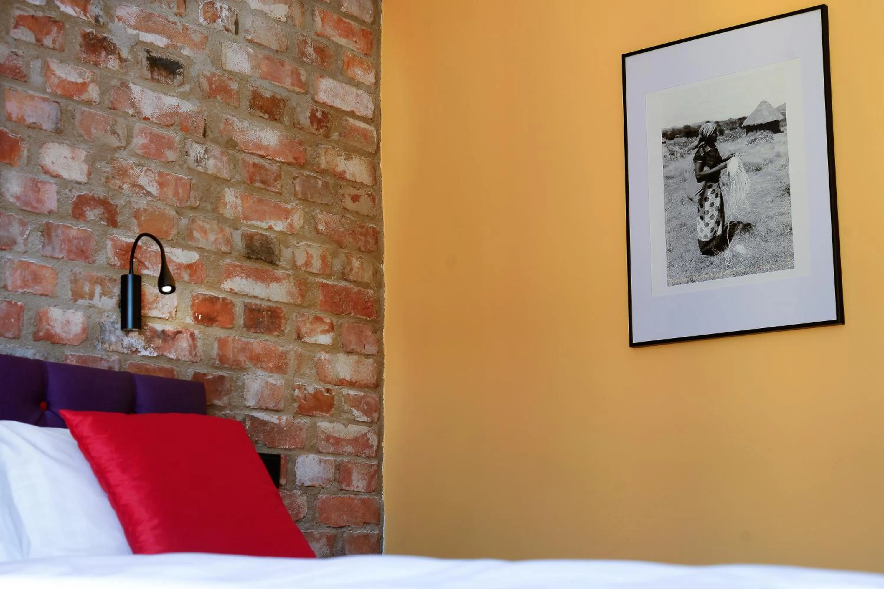 Bedroom, Bed in Hellstens Glashus