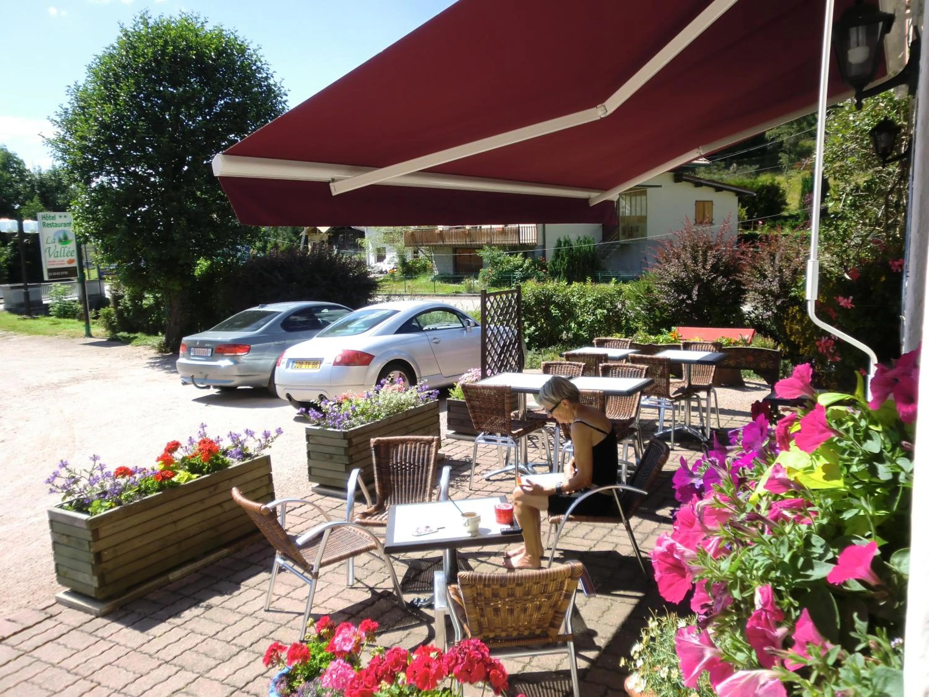 Balcony/Terrace in Hôtel La Vallée