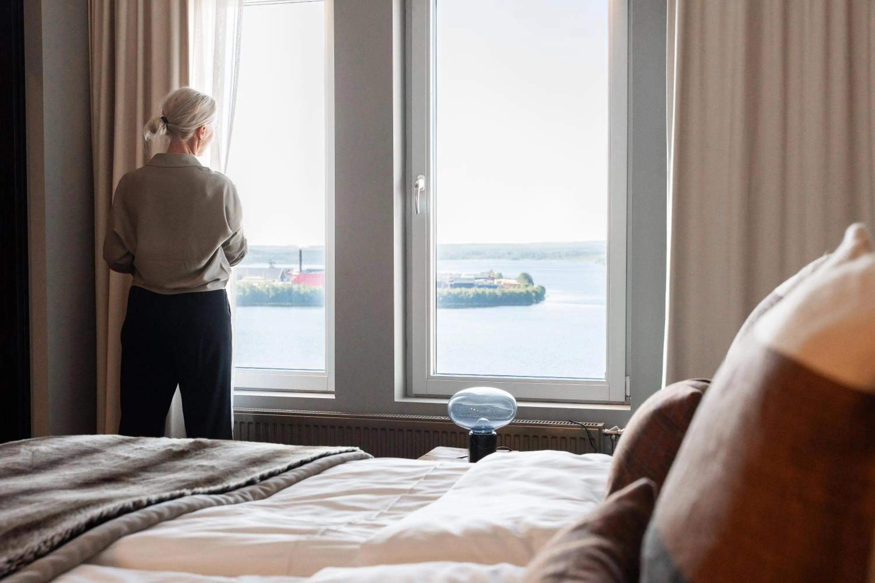 View (from property/room), Bed in KUST Hotell & SPA