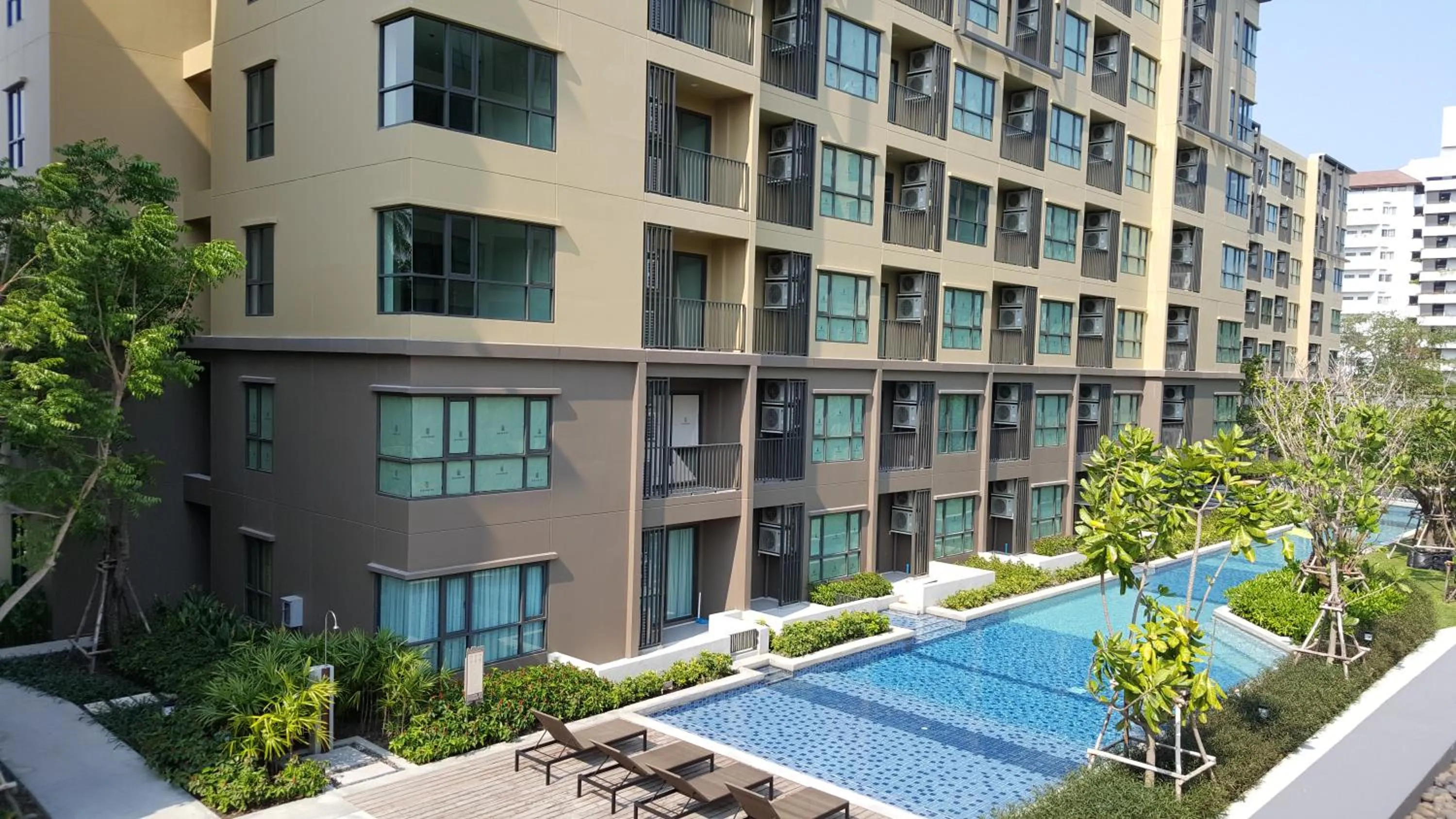 Swimming pool in The Relaxing Room Pool Access at Rain Resort Condominium Cha Am- Hua Hin