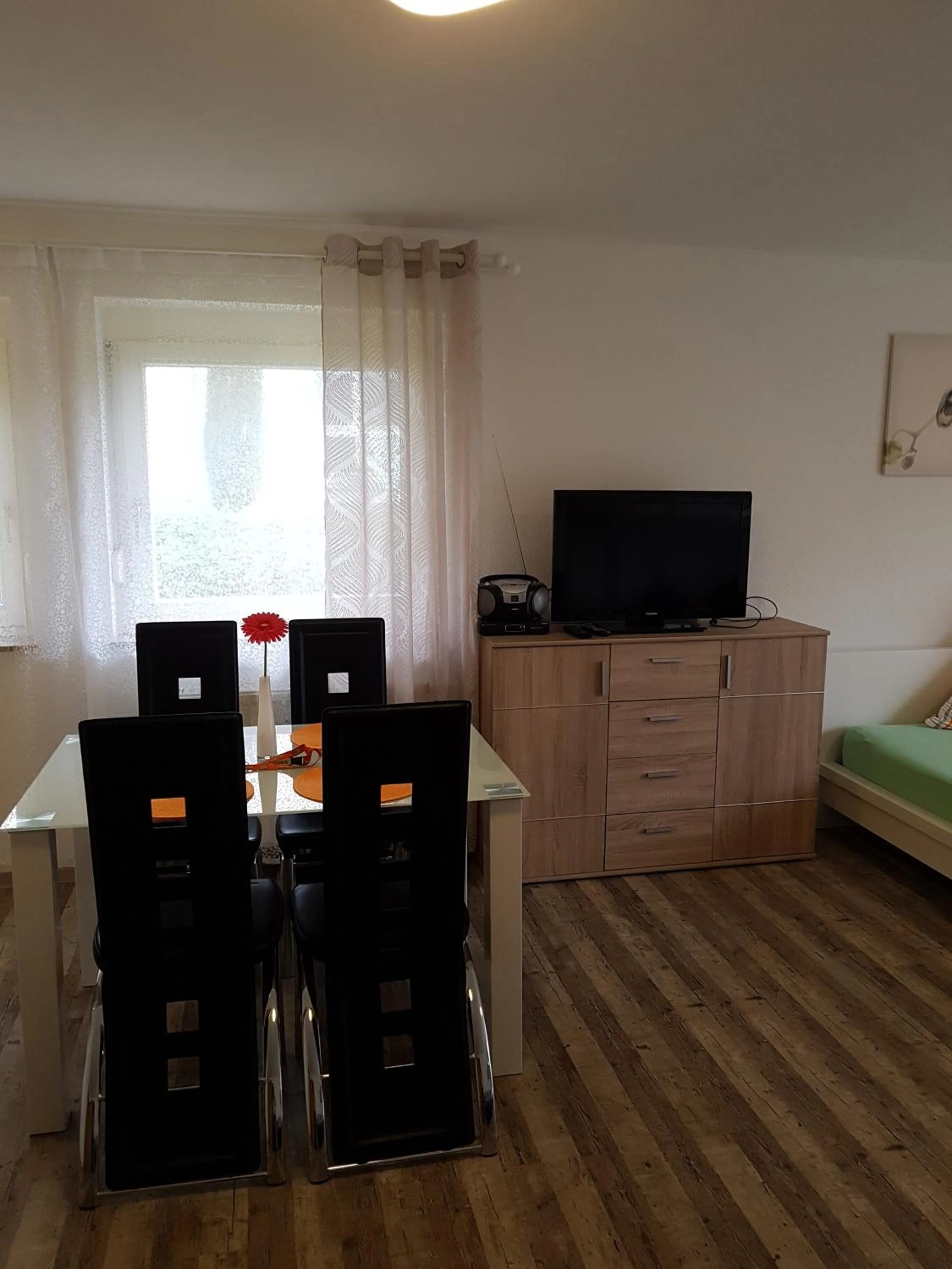 Bed in Ferienwohnung Zoja