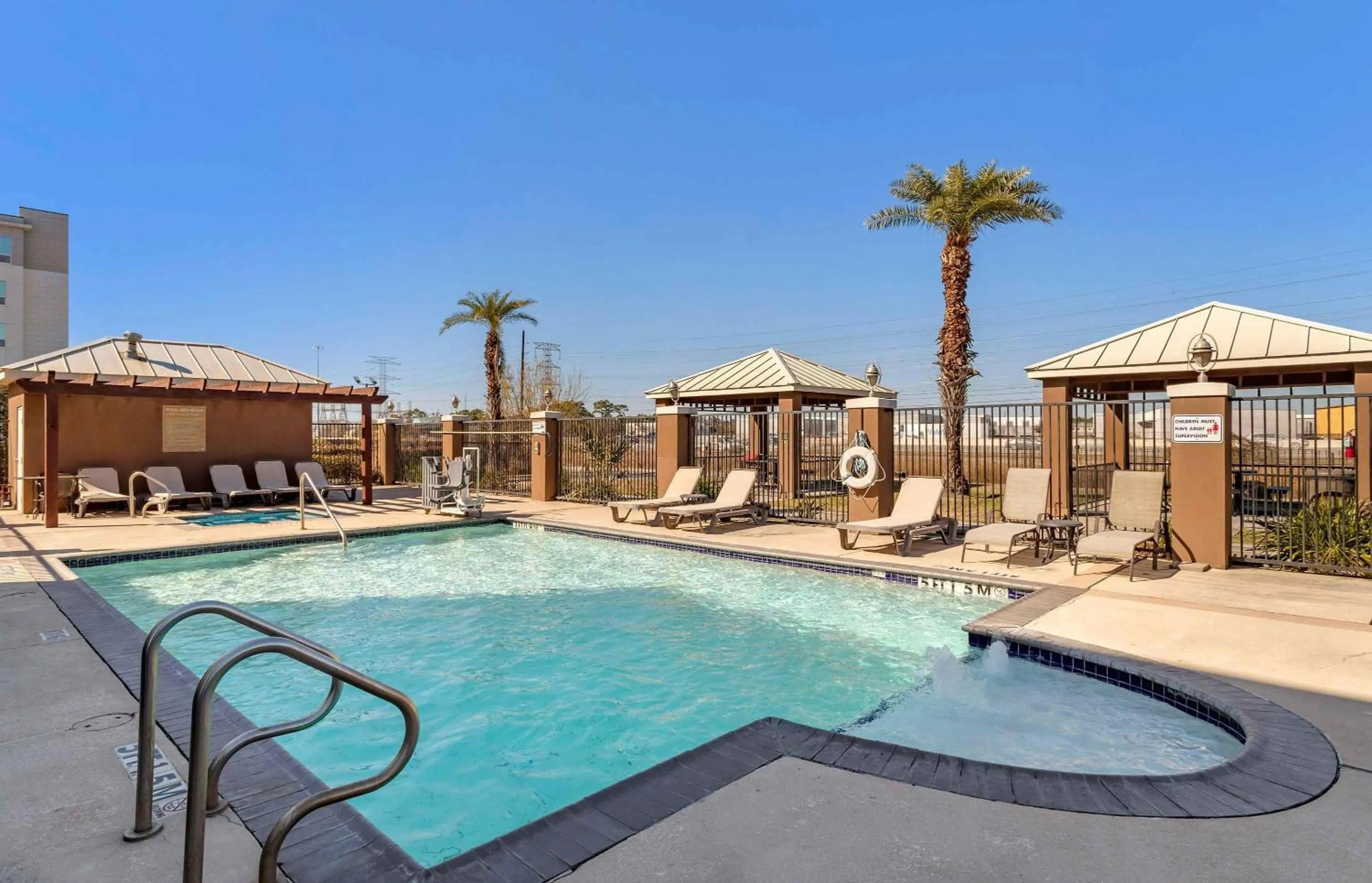 Pool view in Extended Stay America Suites - Houston - IAH Airport