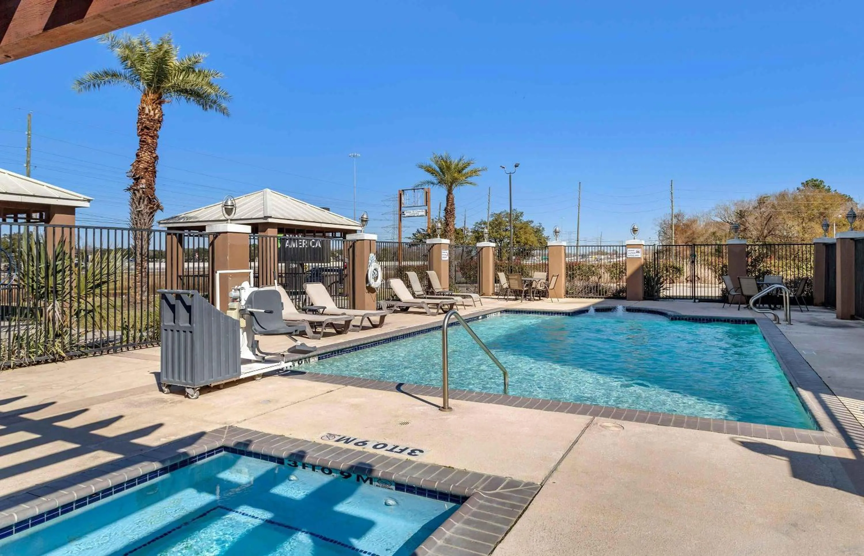 Pool view in Extended Stay America Suites - Houston - IAH Airport