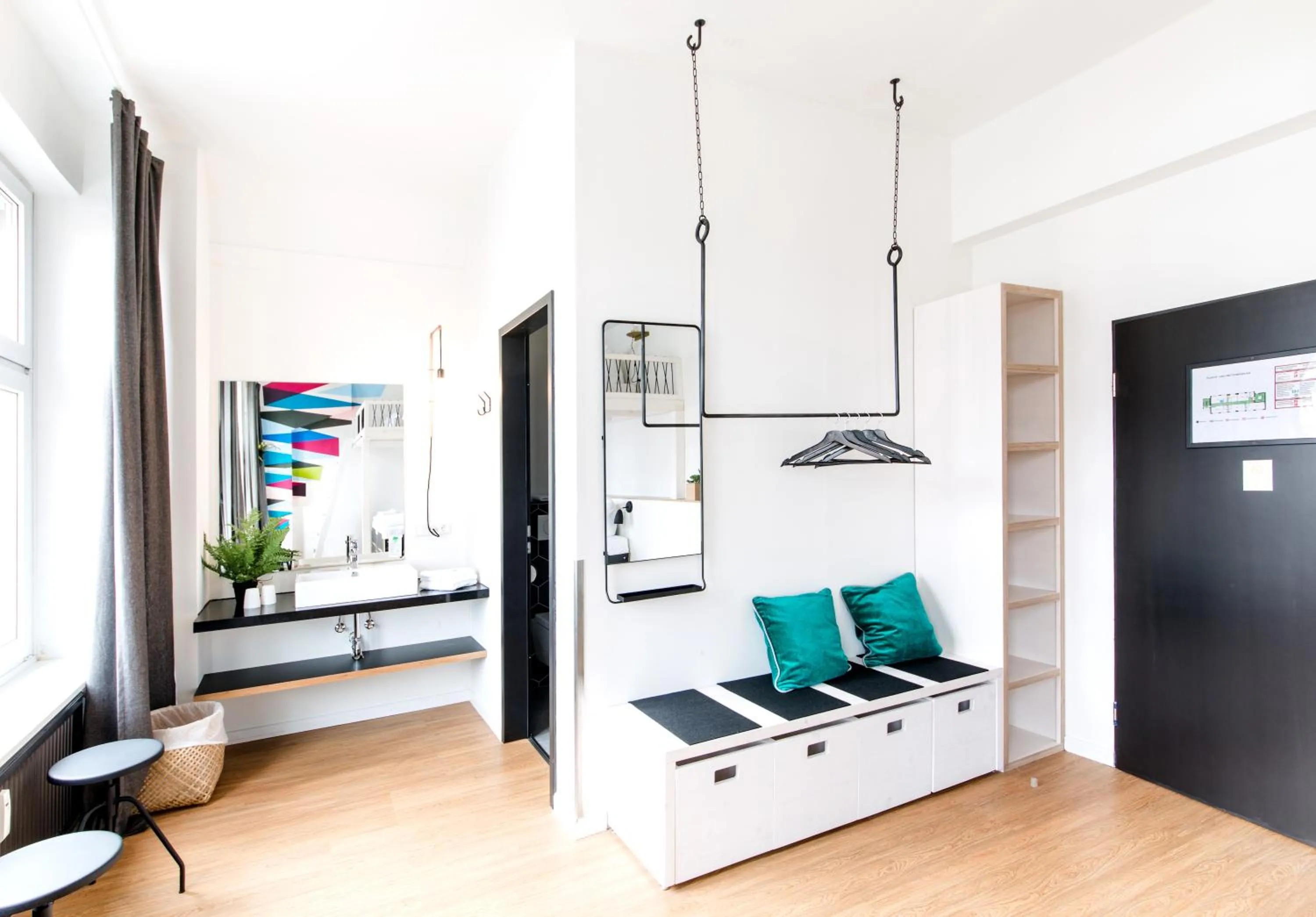 Seating area in Pyjama Park Schanzenviertel