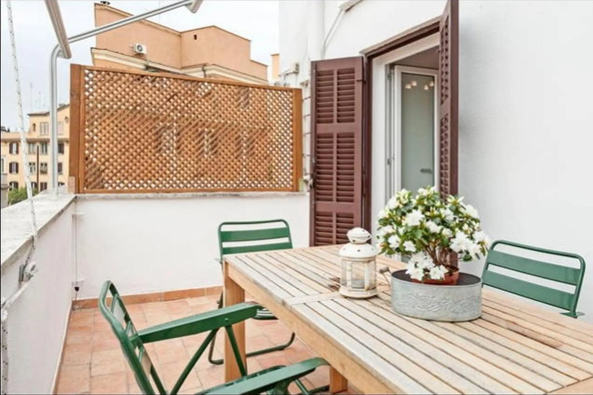 Balcony/Terrace in L'Attichetto di Ponte Milvio a Roma Centro
