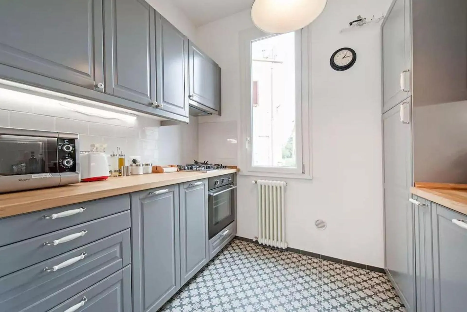 Kitchen or kitchenette in L'Attichetto di Ponte Milvio a Roma Centro