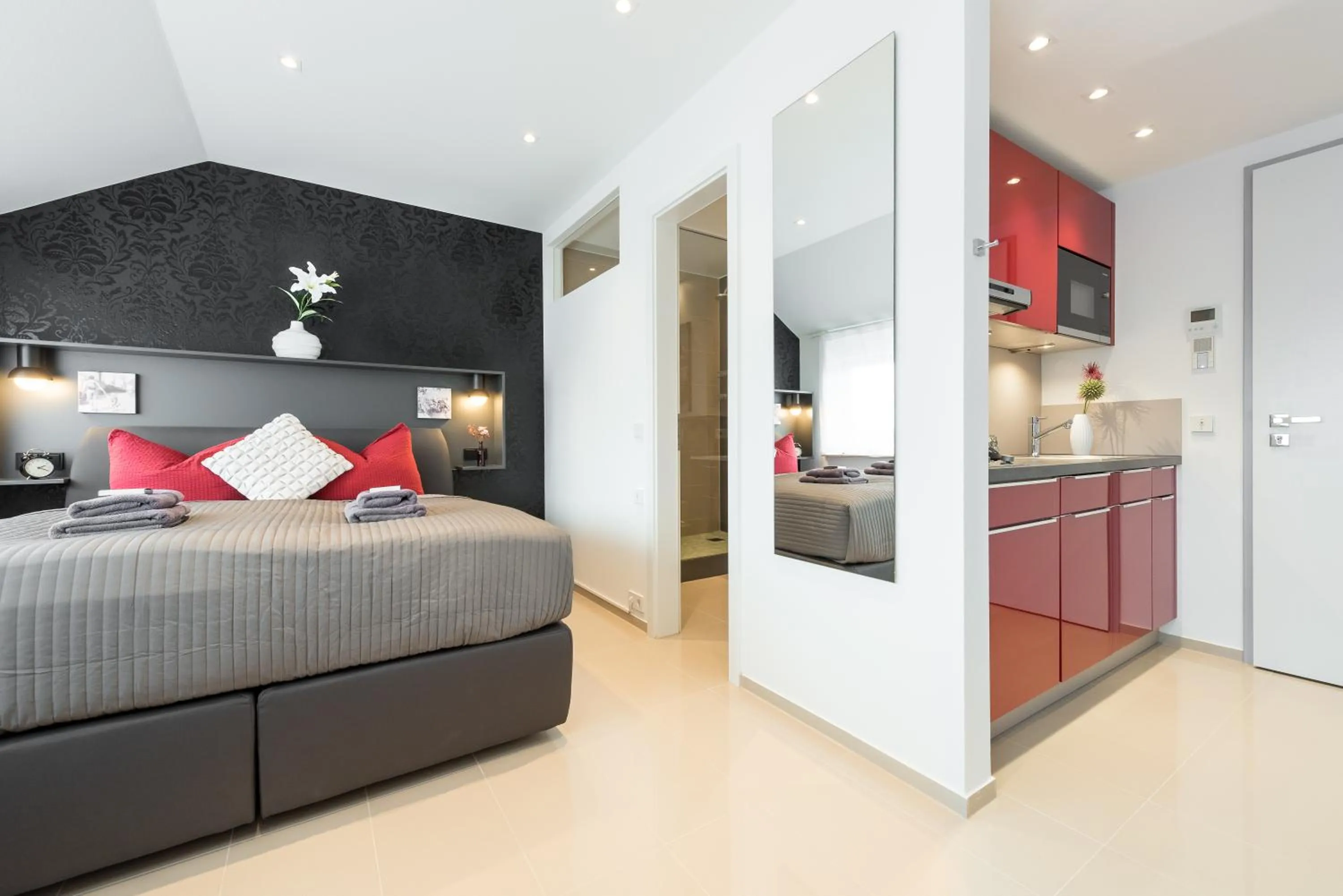 Bedroom, Bed in Friedrich Boutique-Apartments