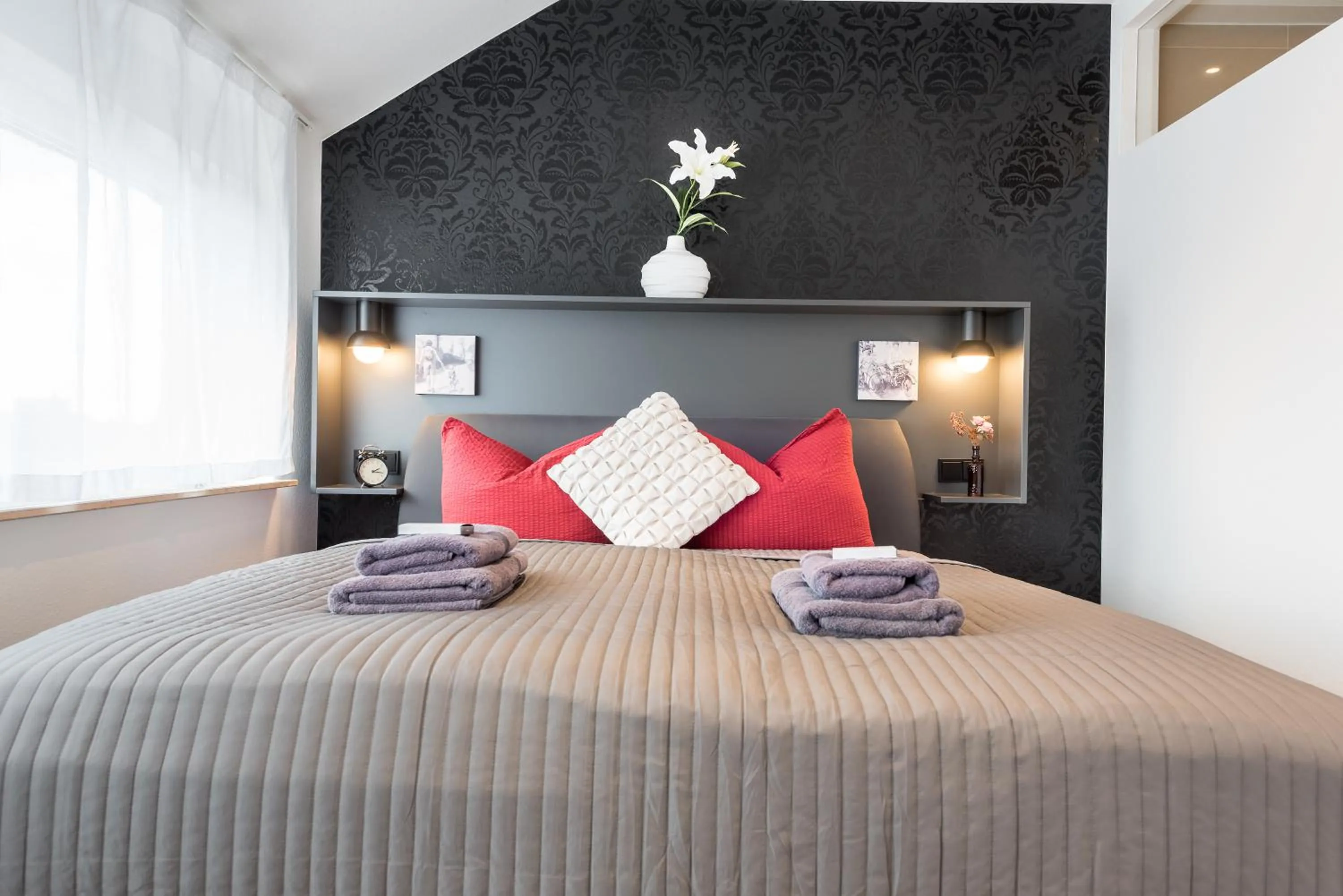 Bedroom, Bed in Friedrich Boutique-Apartments