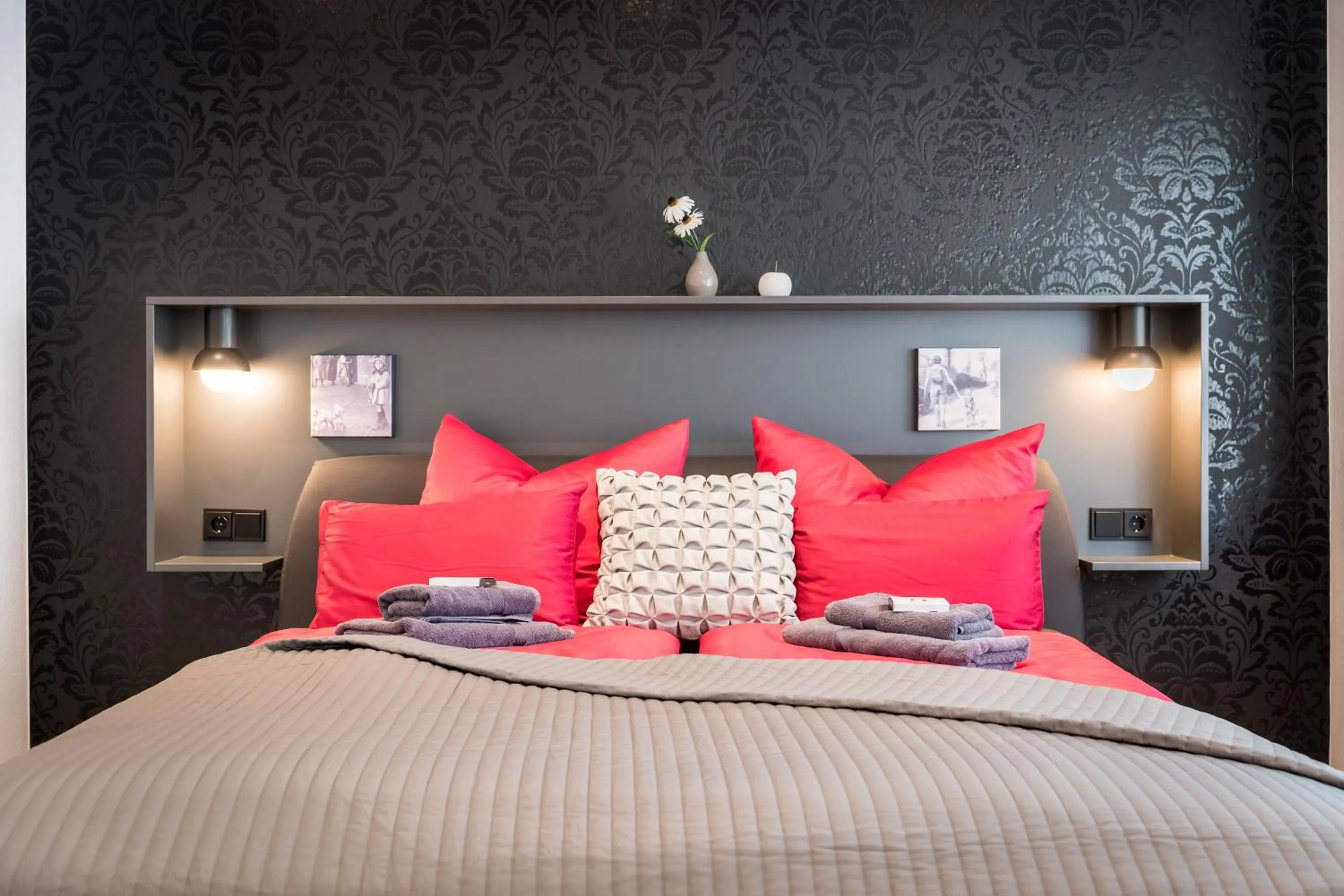 Bedroom, Bed in Friedrich Boutique-Apartments