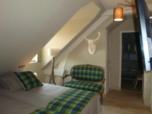 TV and multimedia, Bed in Hotel Du Grand Cerf & Spa