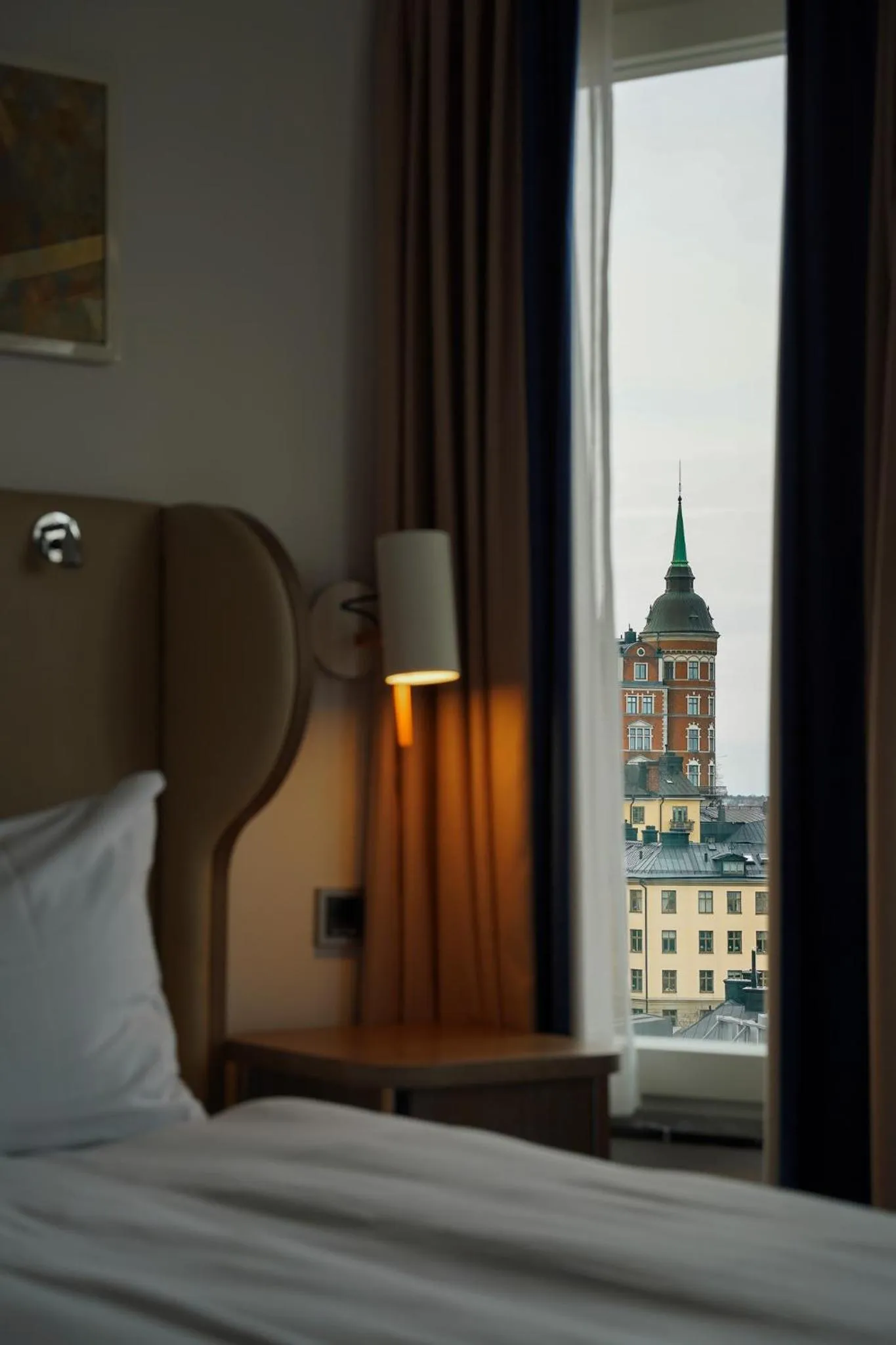View (from property/room), Bed in Hilton Stockholm Slussen Hotel