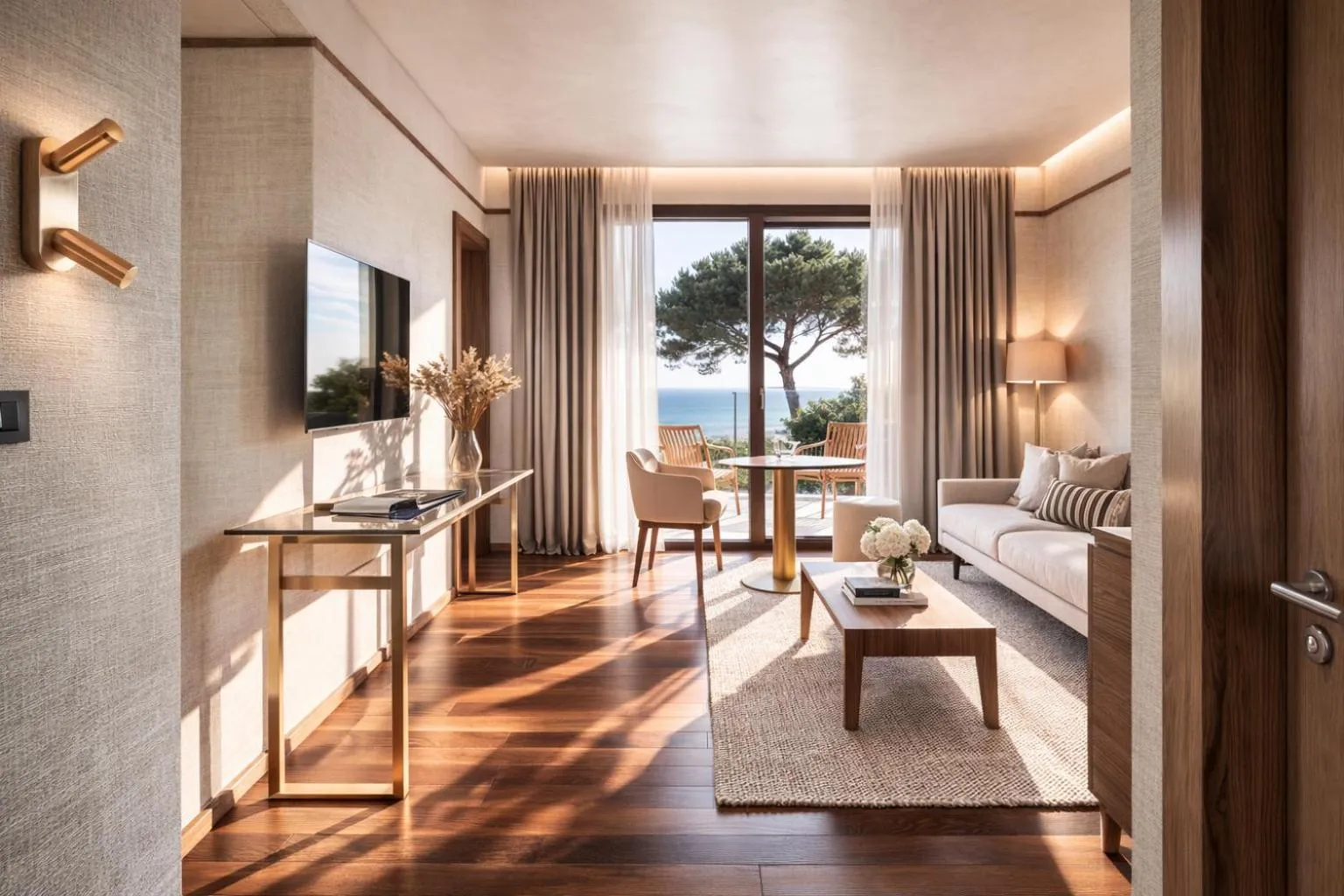 Living room, Bed in MarePineta Resort