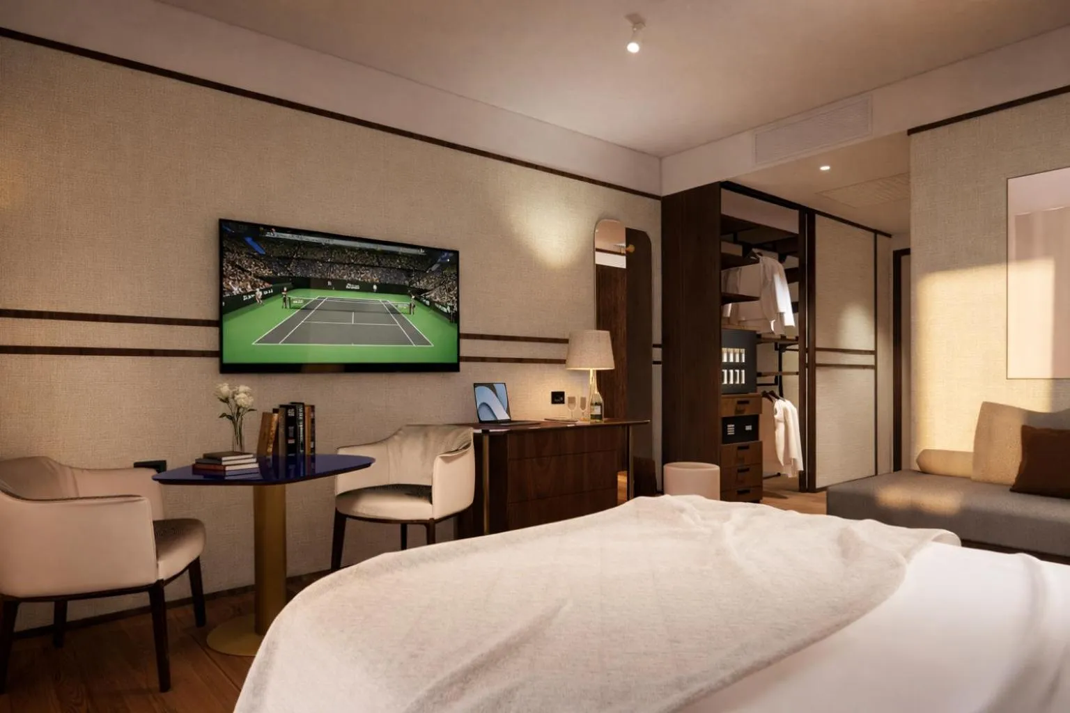 Bed in MarePineta Resort