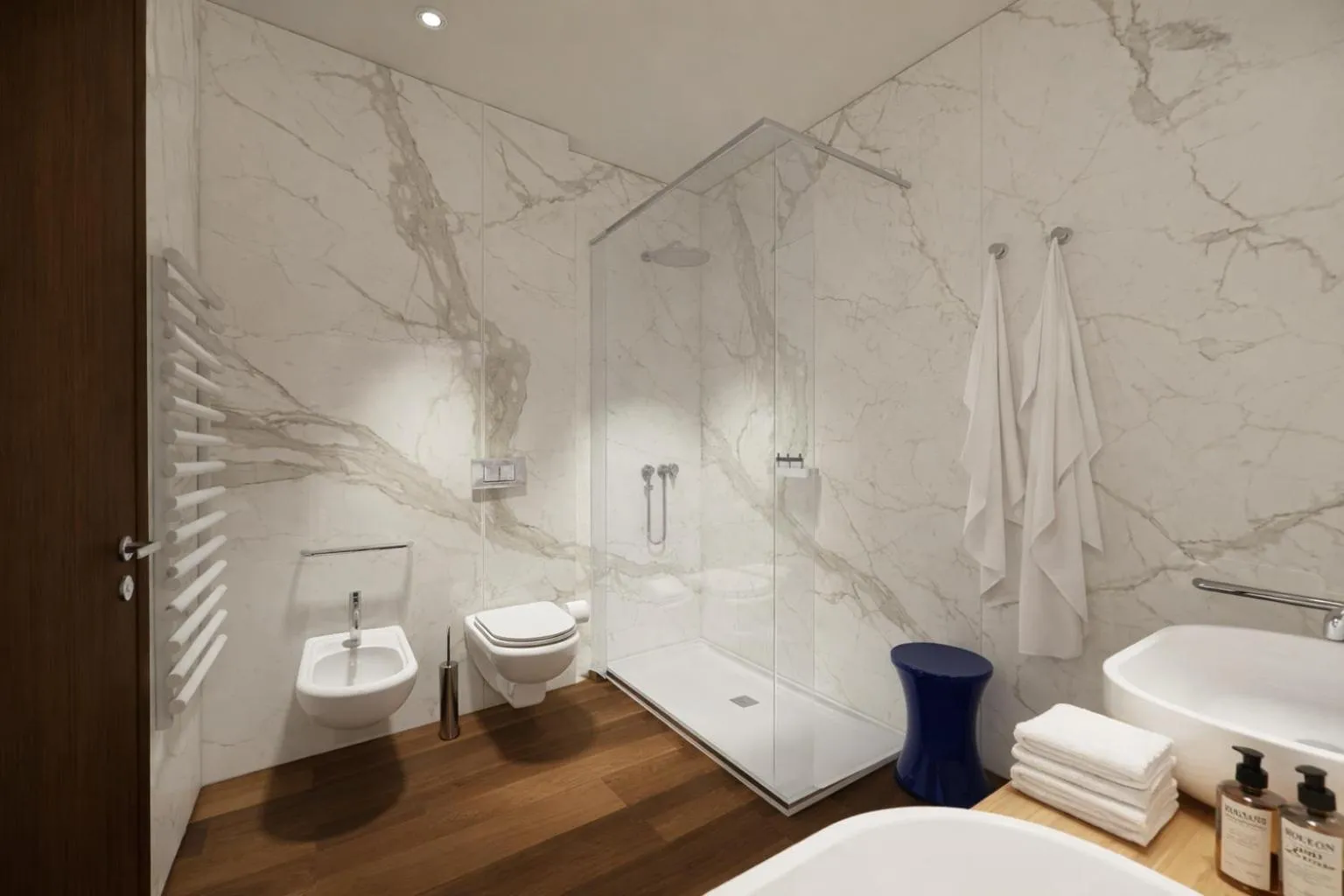 Shower in MarePineta Resort