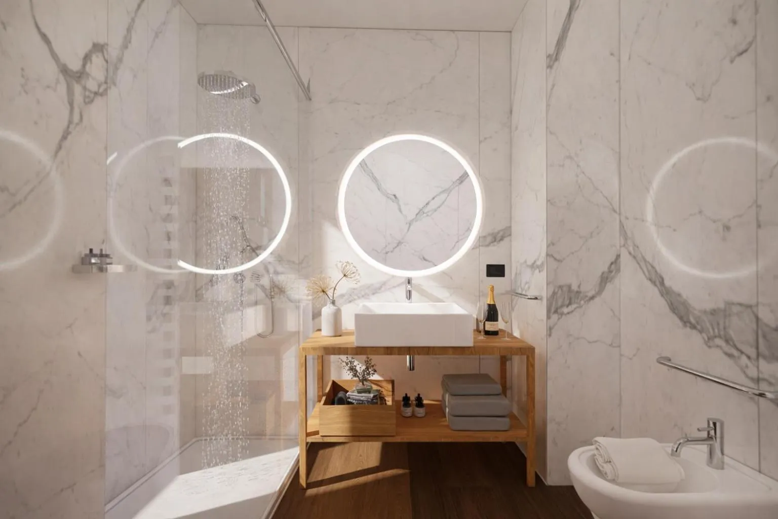 Shower in MarePineta Resort