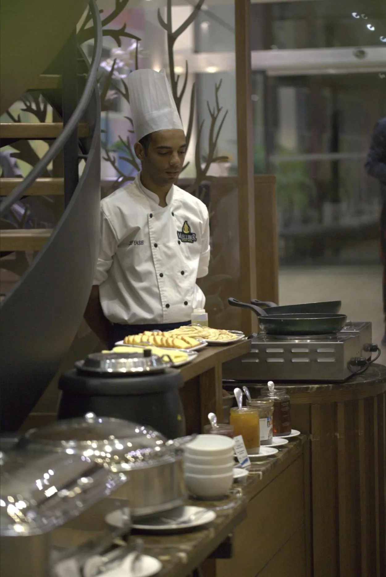 Buffet breakfast in Melliber Appart Hotel