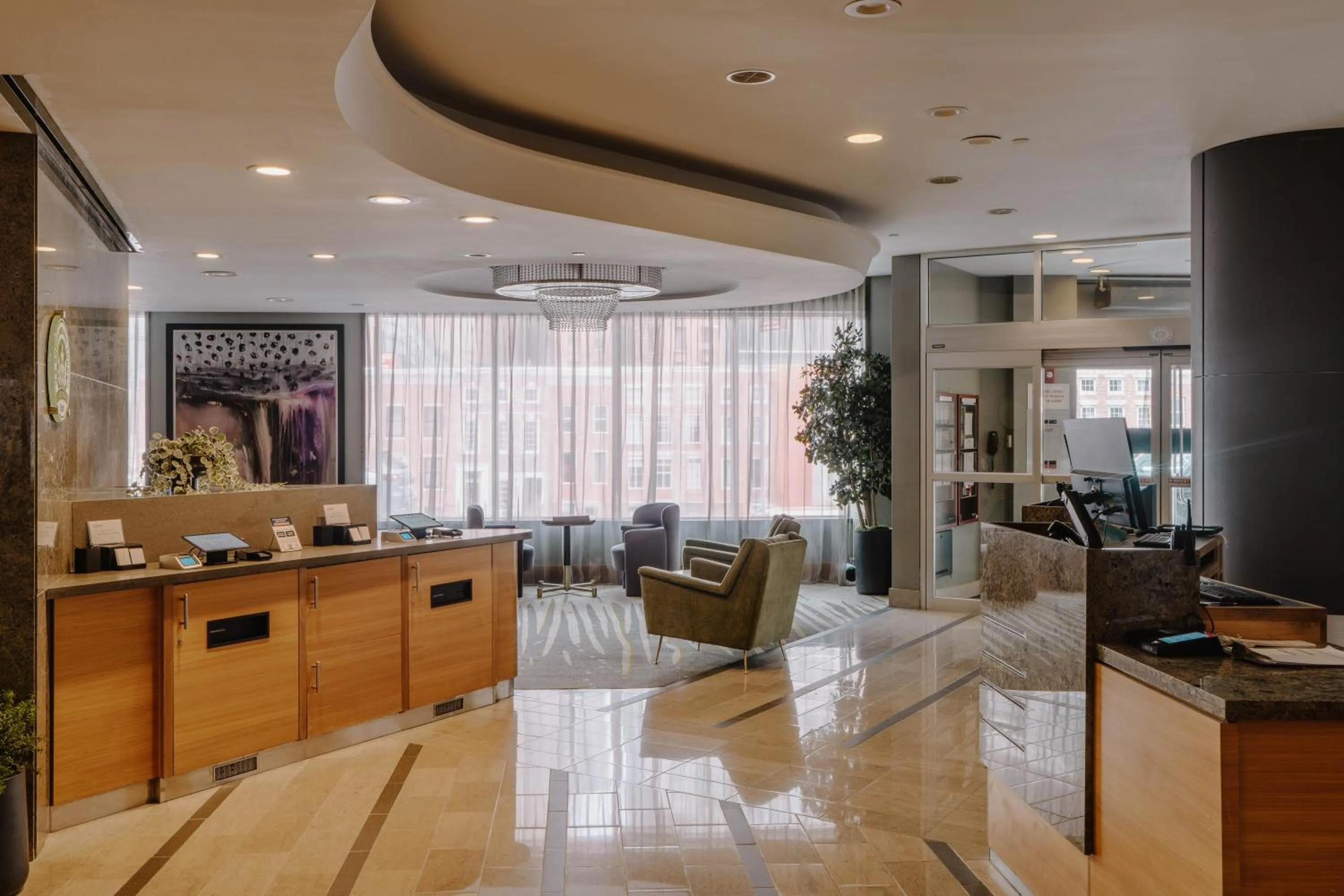 Living room in Club Quarters Hotel World Trade Center, New York