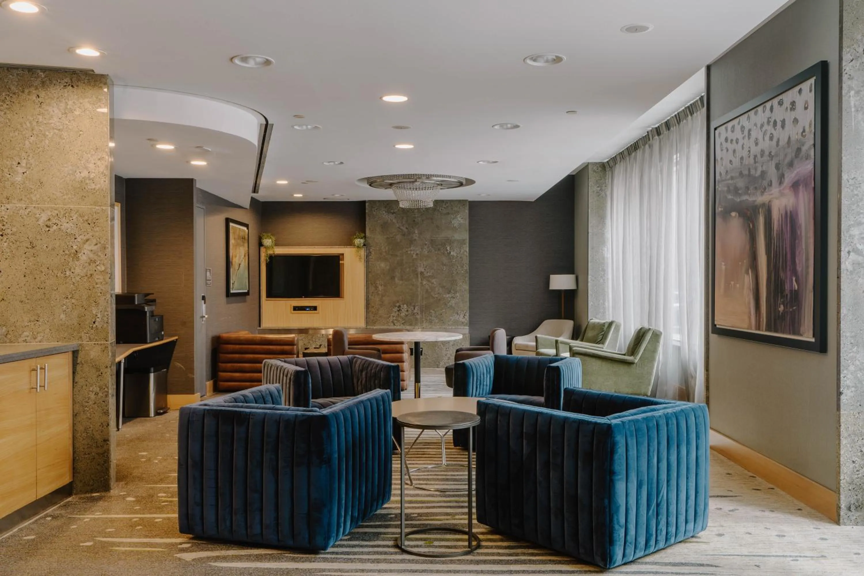 Living room in Club Quarters Hotel World Trade Center, New York