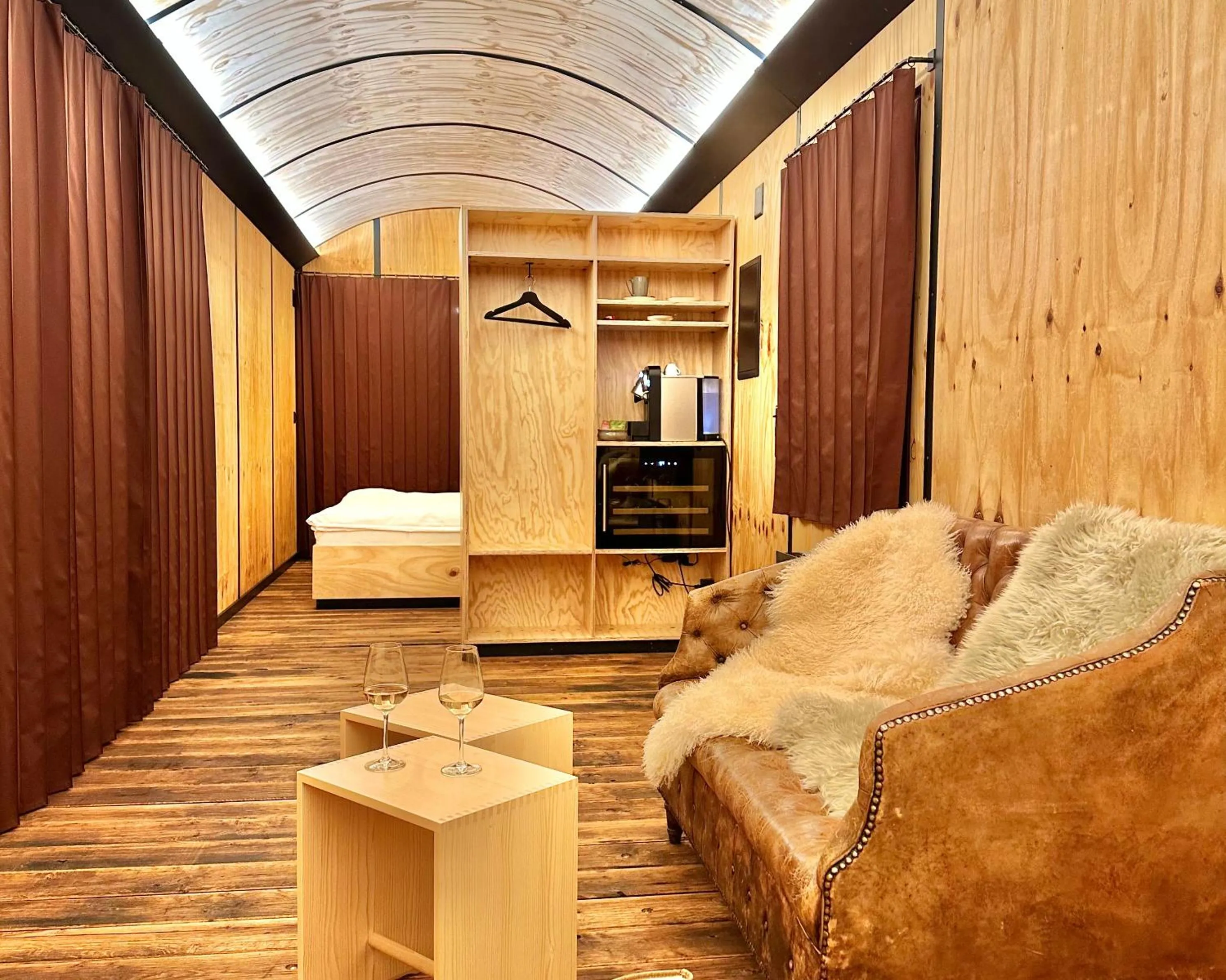 Seating area in lofthotel Walensee