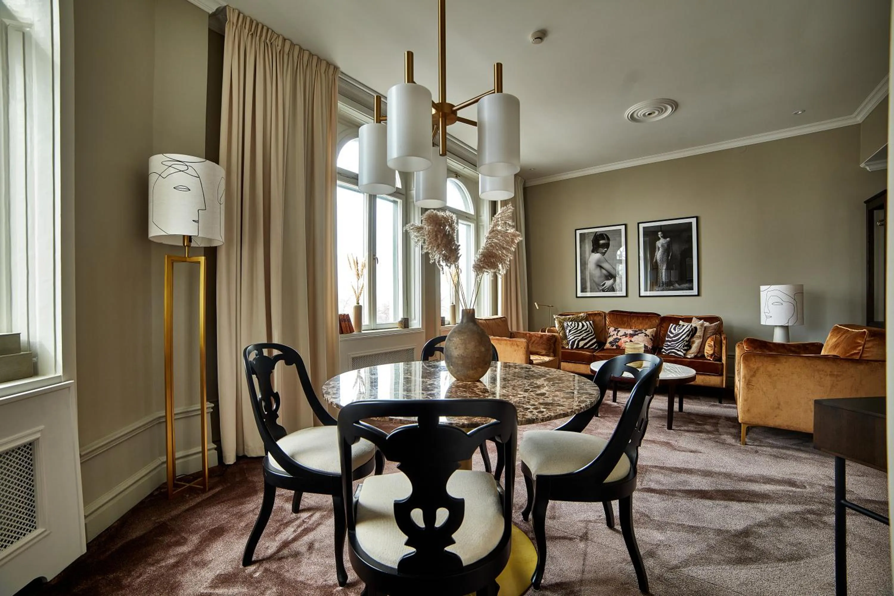 Living room in Stadshotellet Lidköping