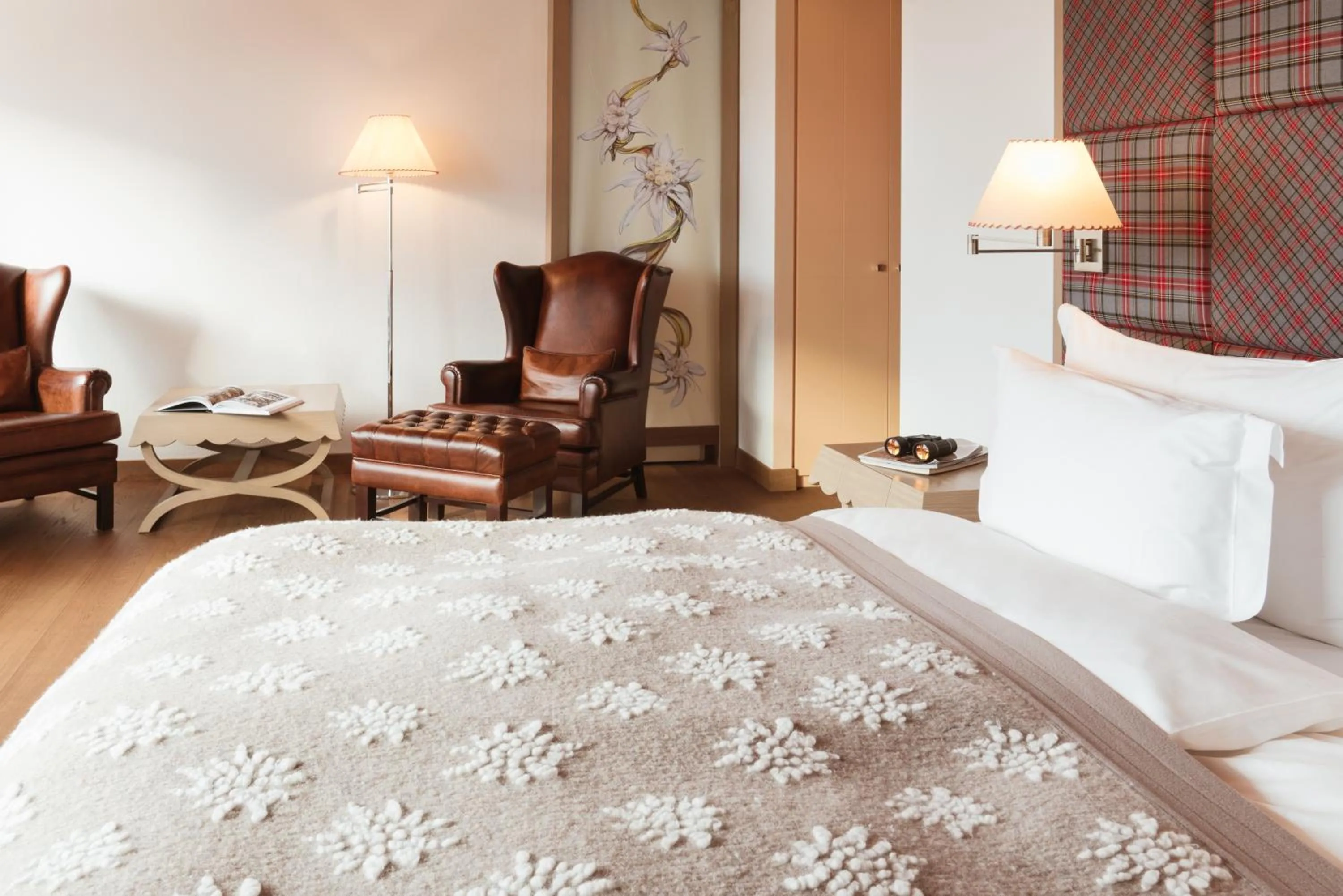 Bed in Tschuggen Grand Hotel - The Leading Hotels of the World