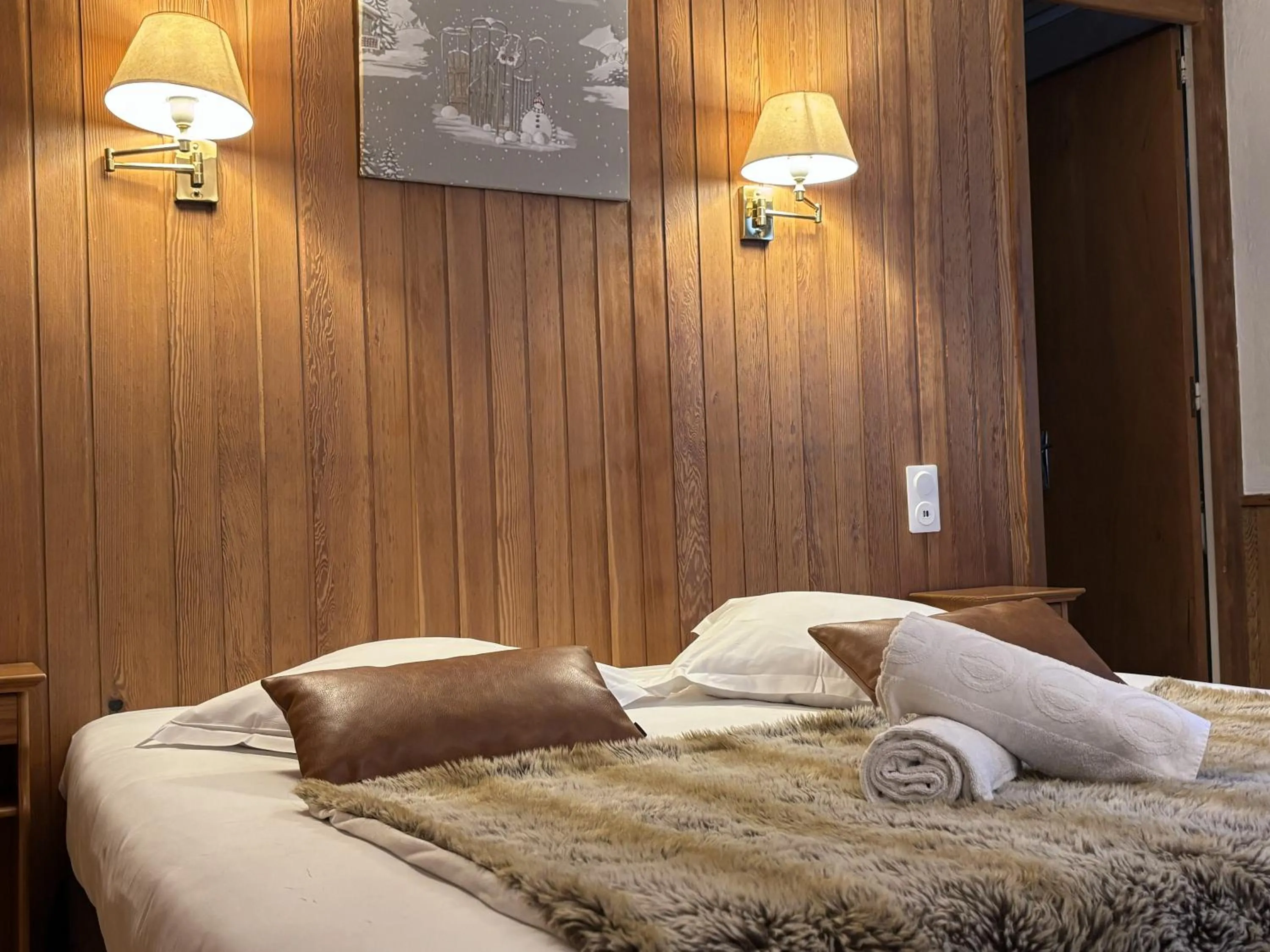 Bed in Hôtel Les Airelles