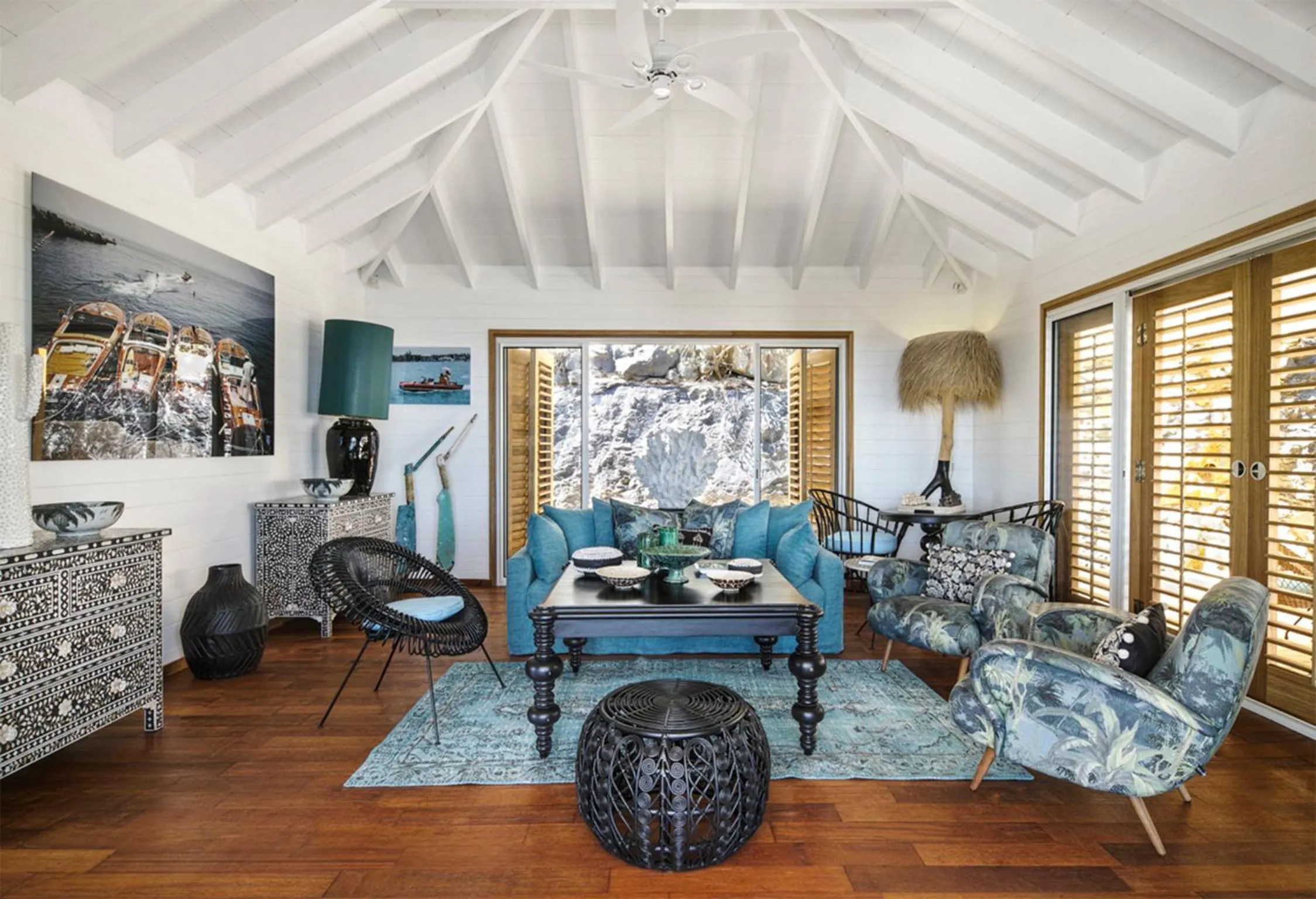 Living room in GYP SEA Saint Barth