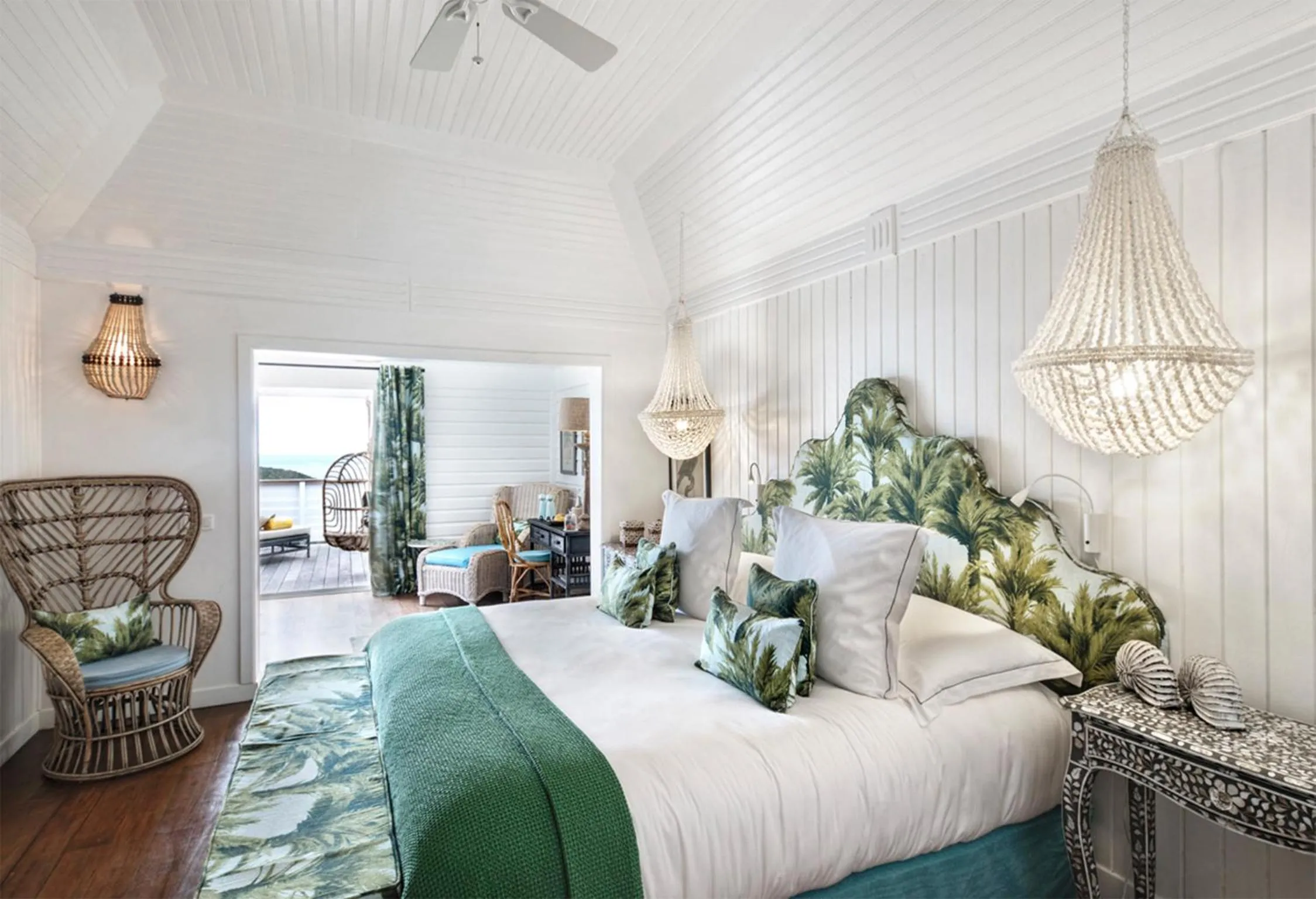 Balcony/Terrace, Bed in GYP SEA Saint Barth