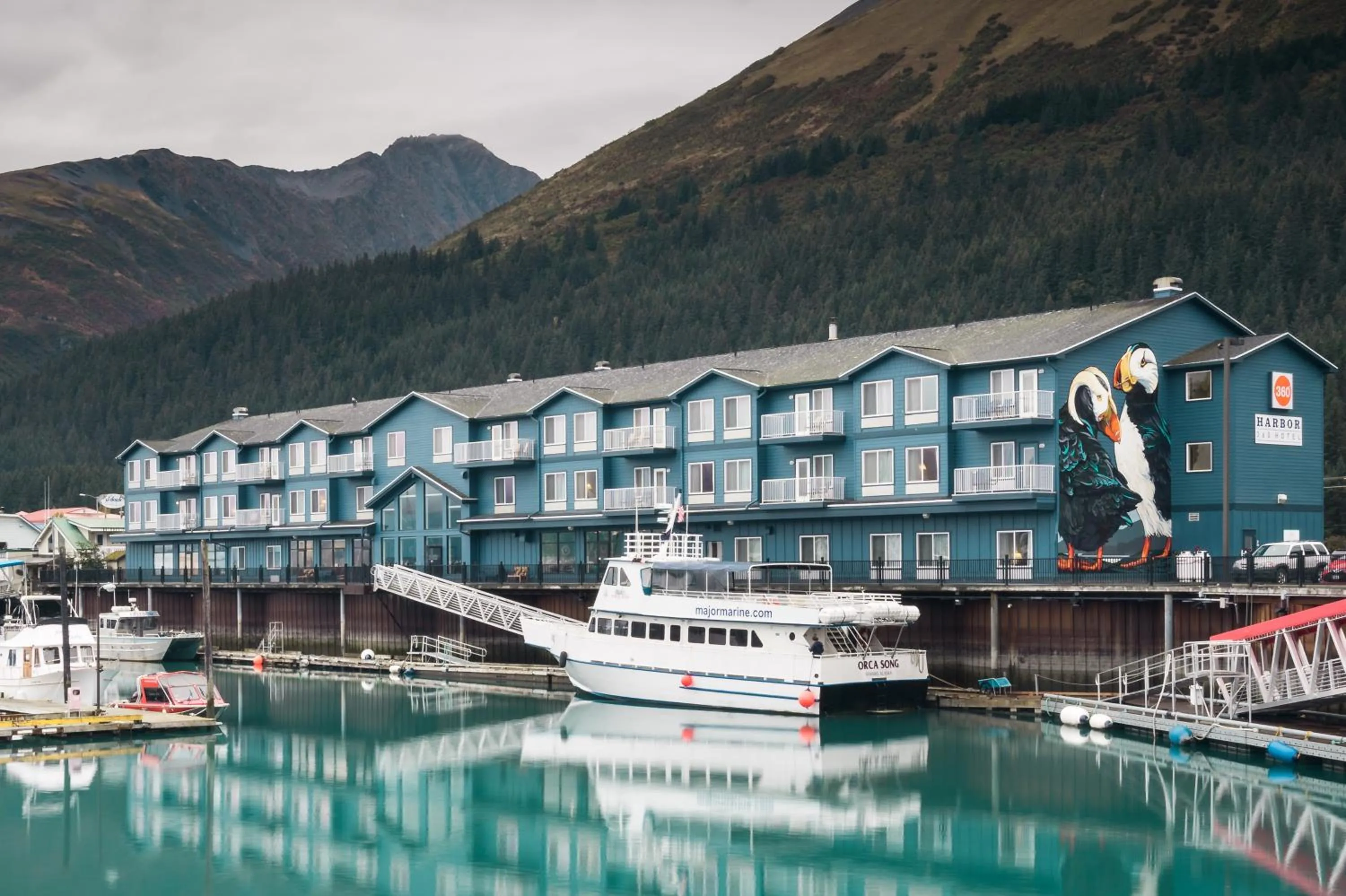 Property building in Harbor 360 Hotel Seward