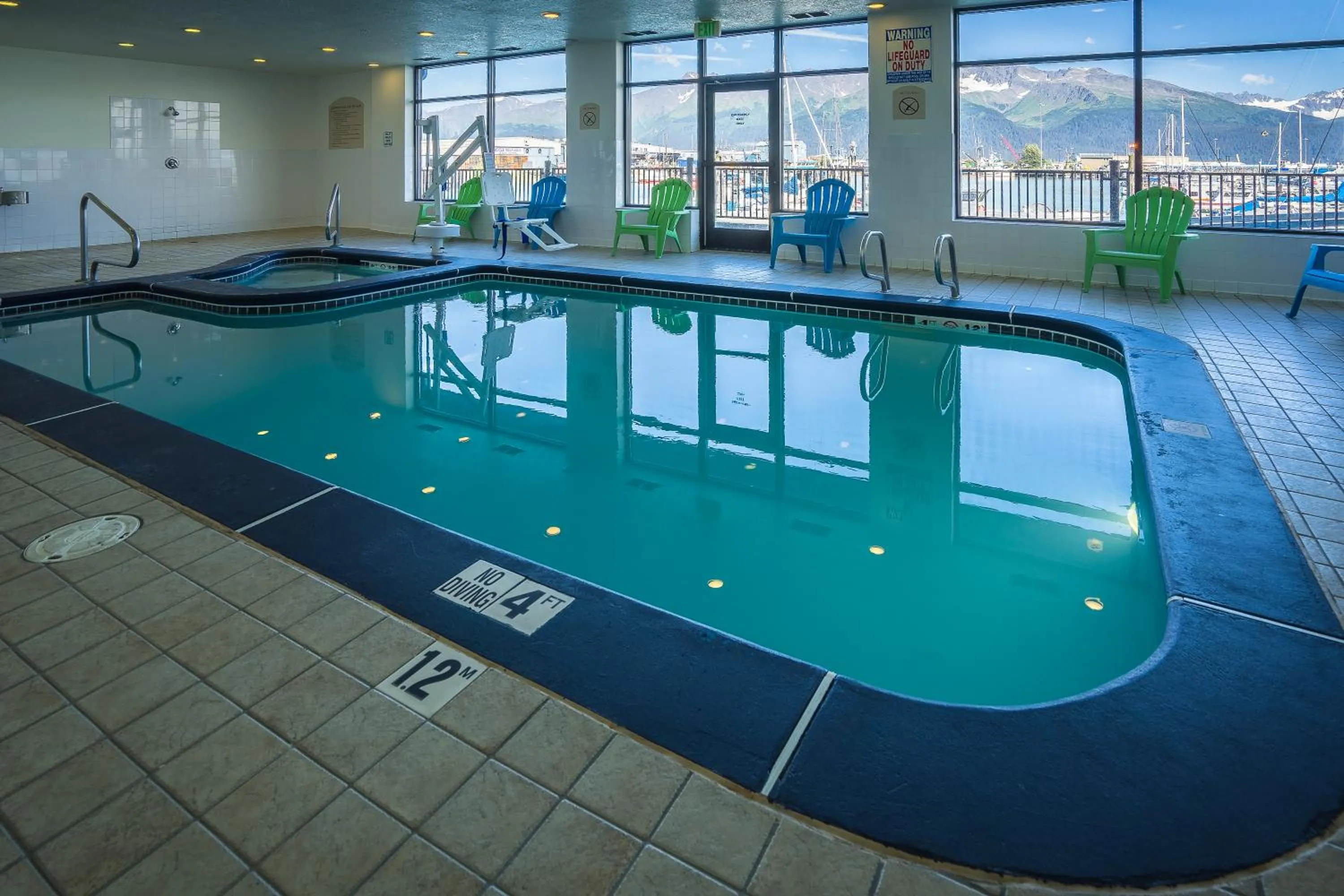Hot Tub in Harbor 360 Hotel Seward