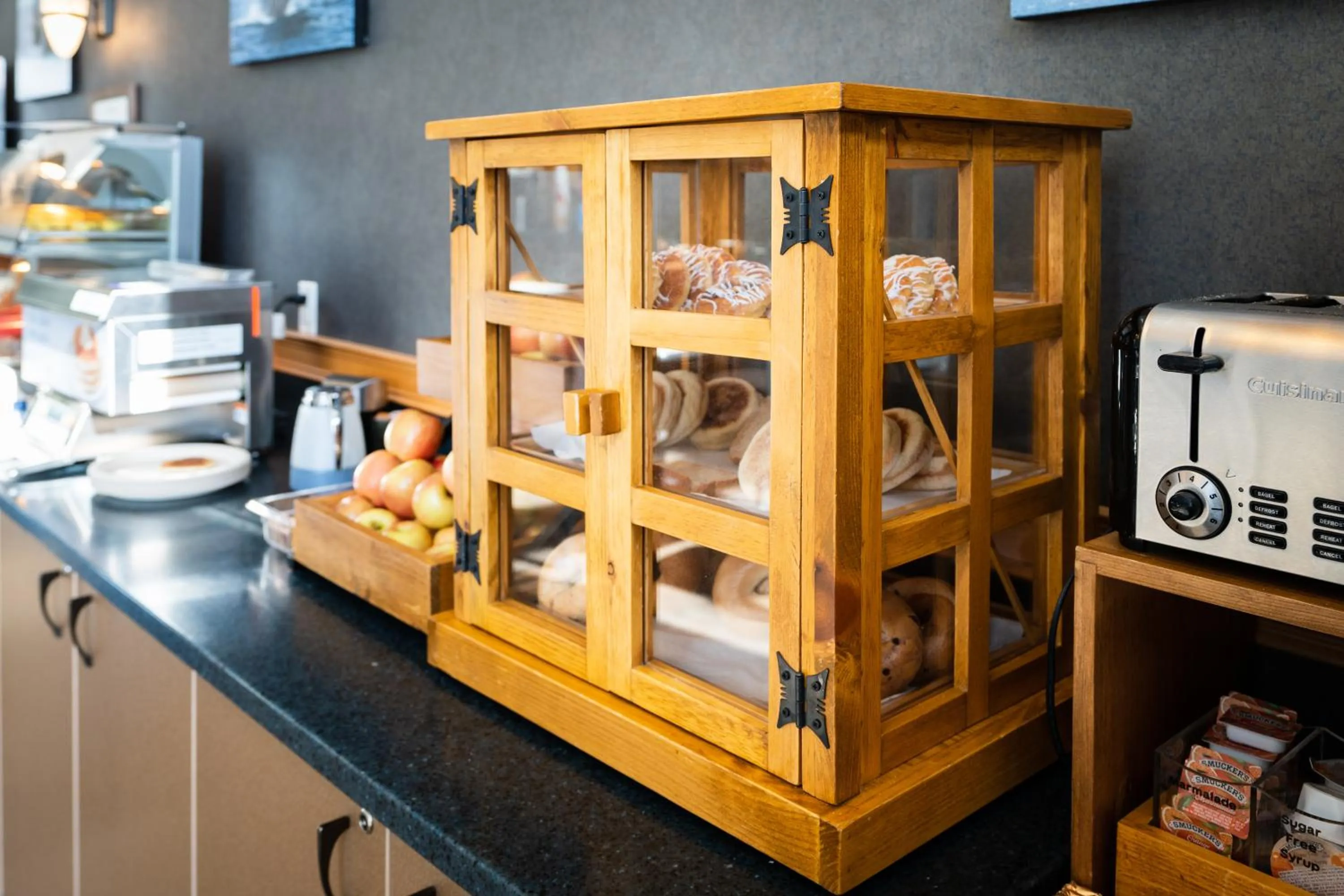 Continental breakfast in Harbor 360 Hotel Seward