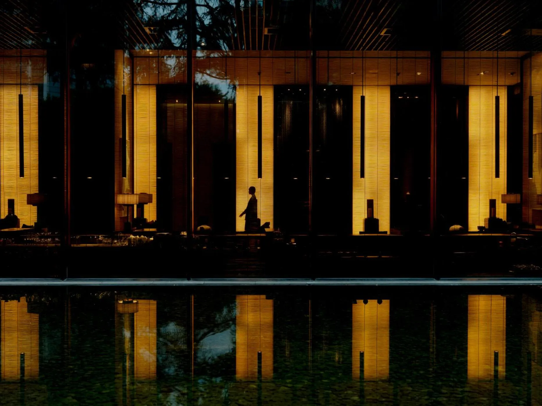 Pool view in The PuLi Shanghai
